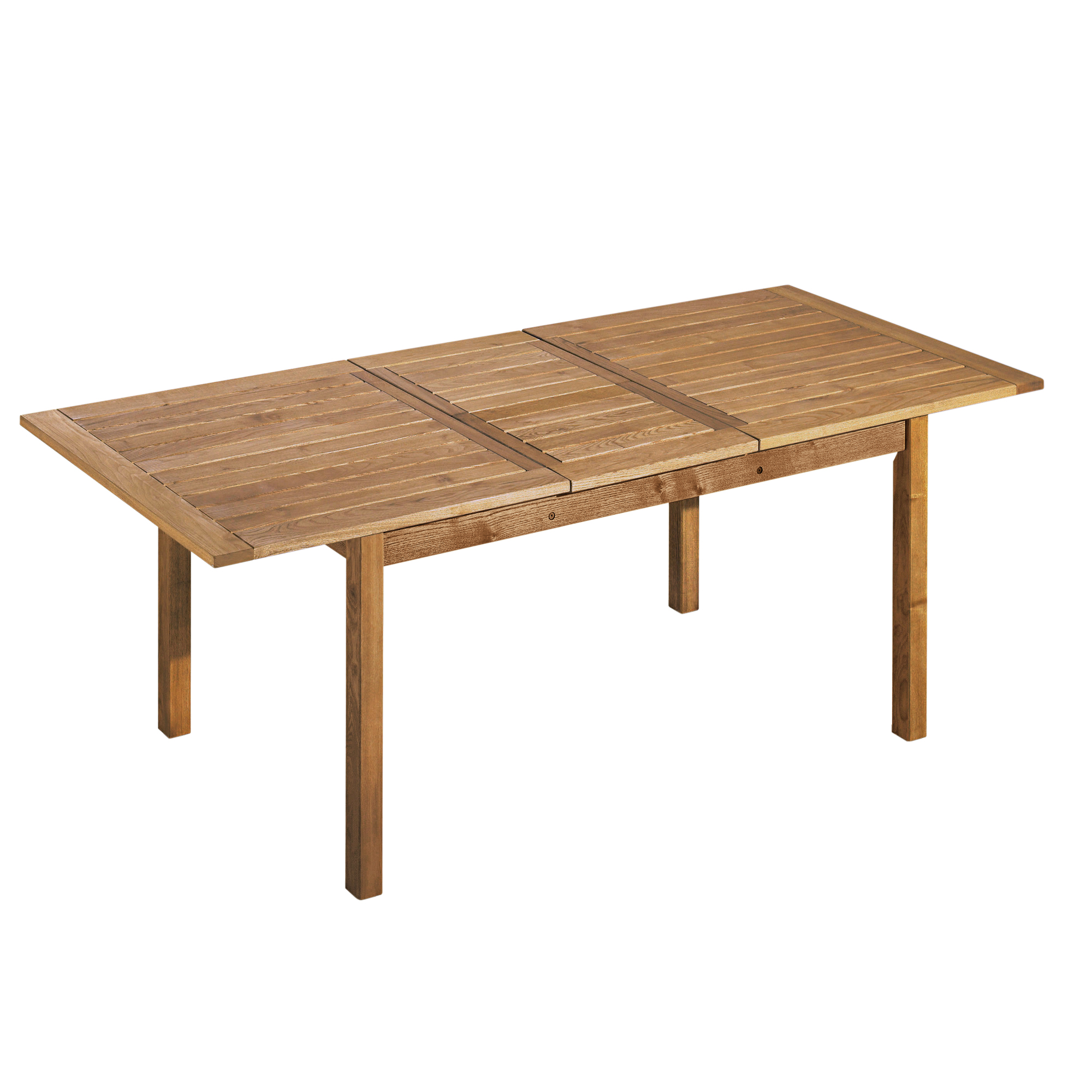memo Gartentisch Manja 170/220 x 75 x 90 cm (B x H x T) wetterfest Robinie, lasiert natur