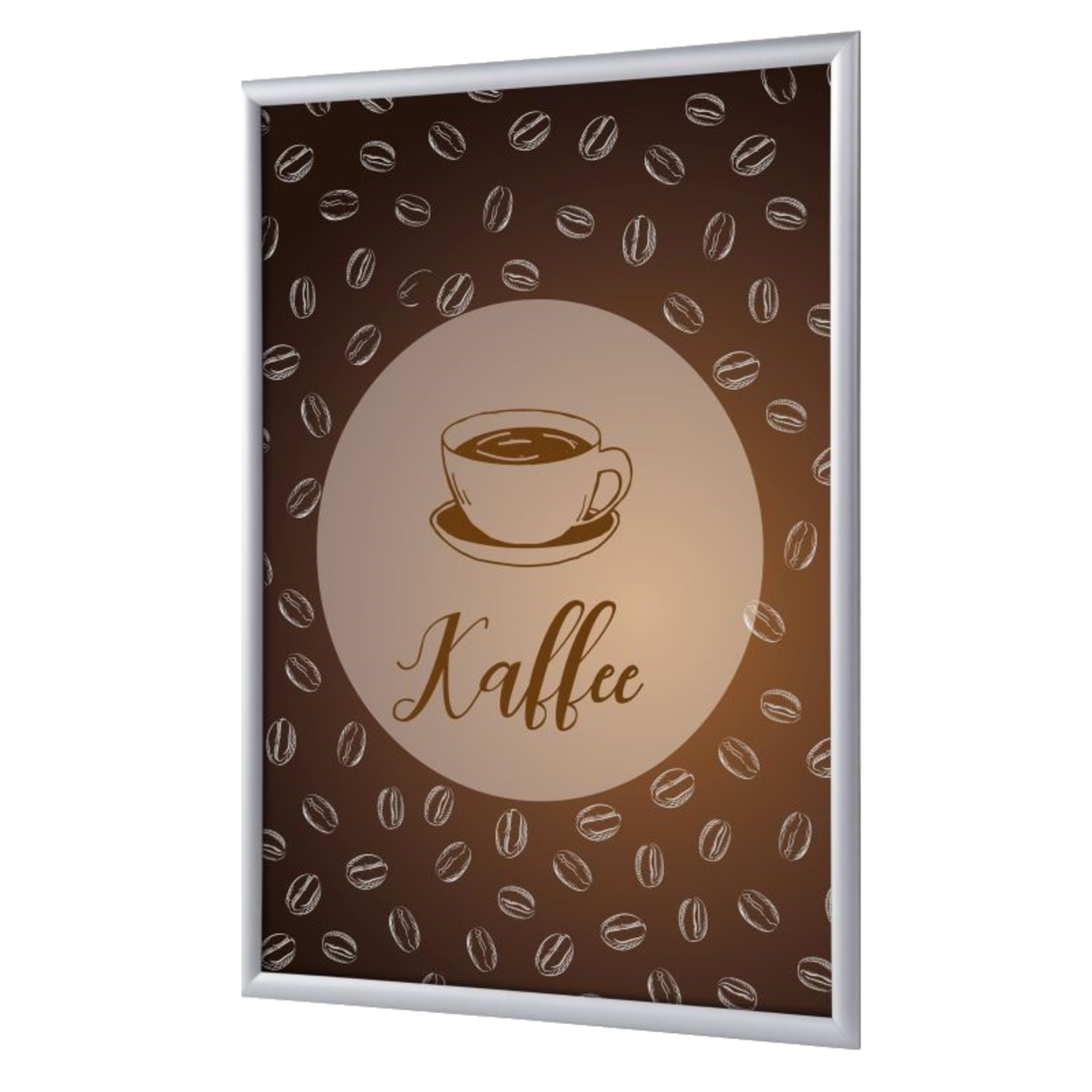 Showdown® Displays Bilderwechselrahmen 24,1 x 32,8 x 1,1 cm (B x H x T) DIN A4 Aluminium, eloxiert grau