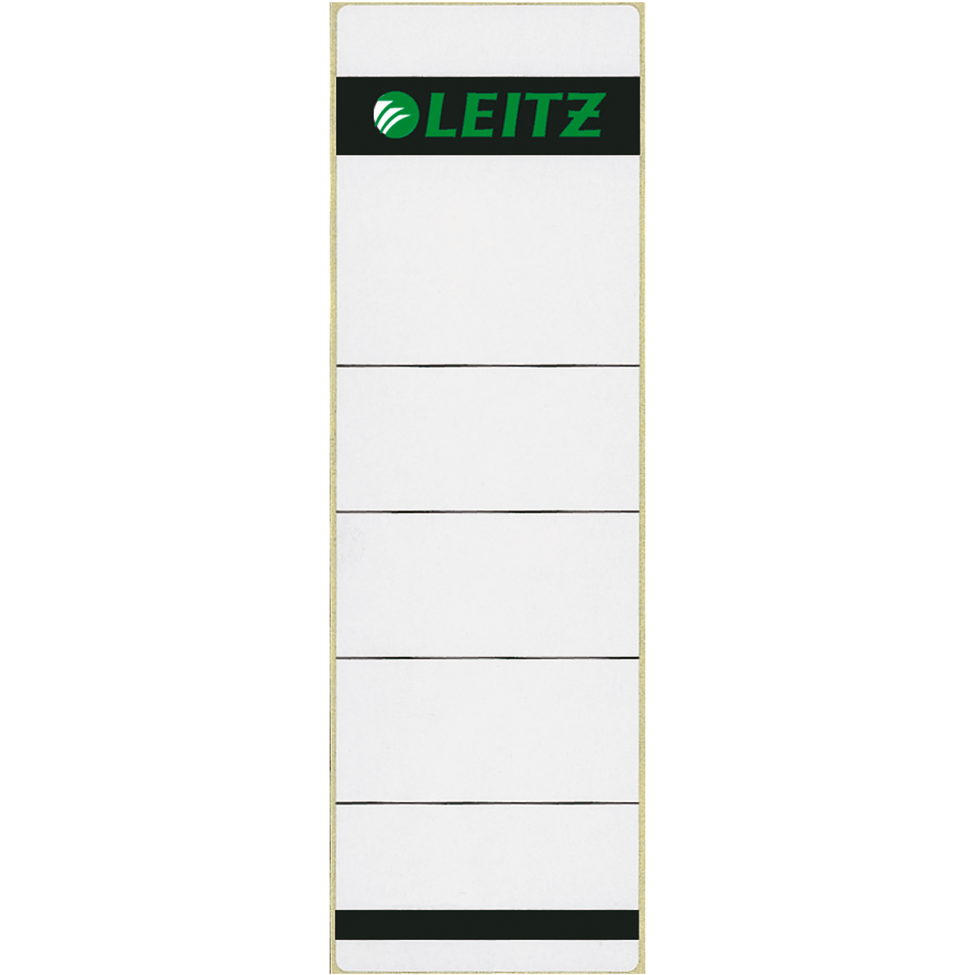 Leitz Ordnerrückenetikett breit/kurz 61,5 x 192 mm (B x H) selbstklebend ohne Griffloch grau 100 Etik./Pack.