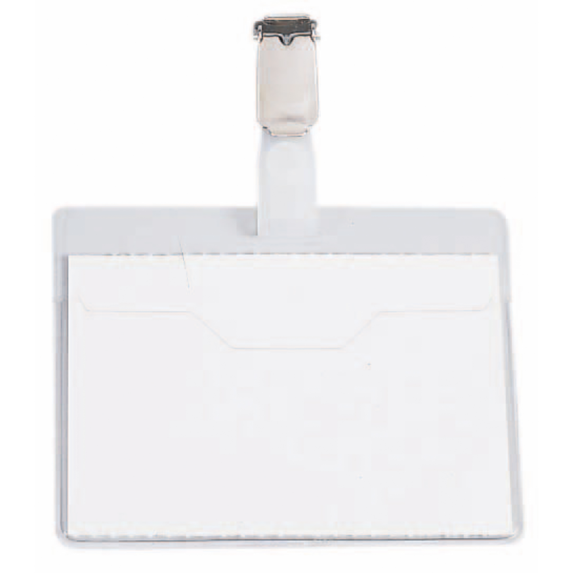 DURABLE Namensschild 90 x 60 mm (B x H) drehbarer Clip transparent 25 St./Pack.