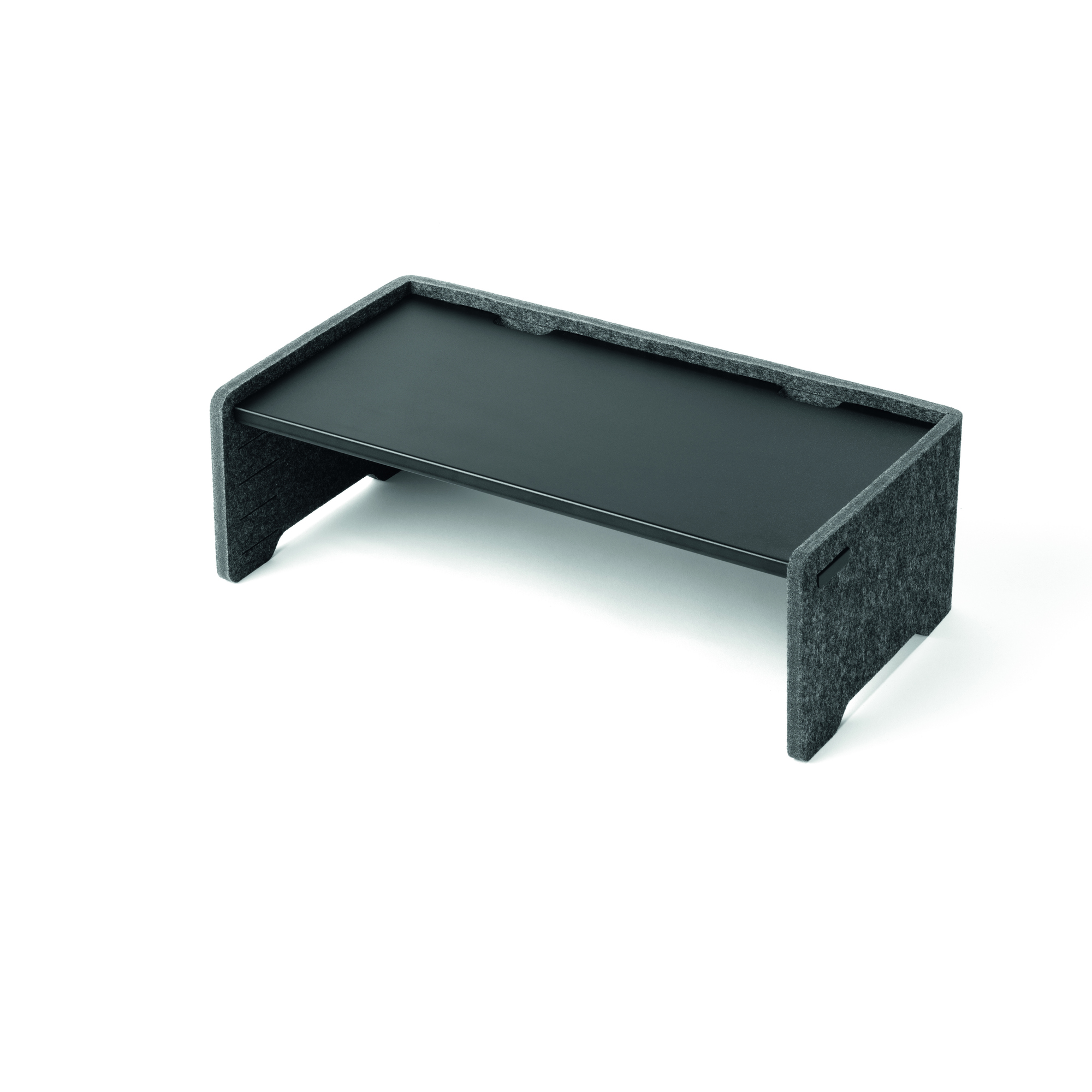 DURABLE Monitorständer EFFECT 49,6 x 16,2 x 26 cm (B x H x T) 10kg höhenverstellbar PET-Filz, 60 % recycelt/Stahl, pulverbeschichtet anthrazit