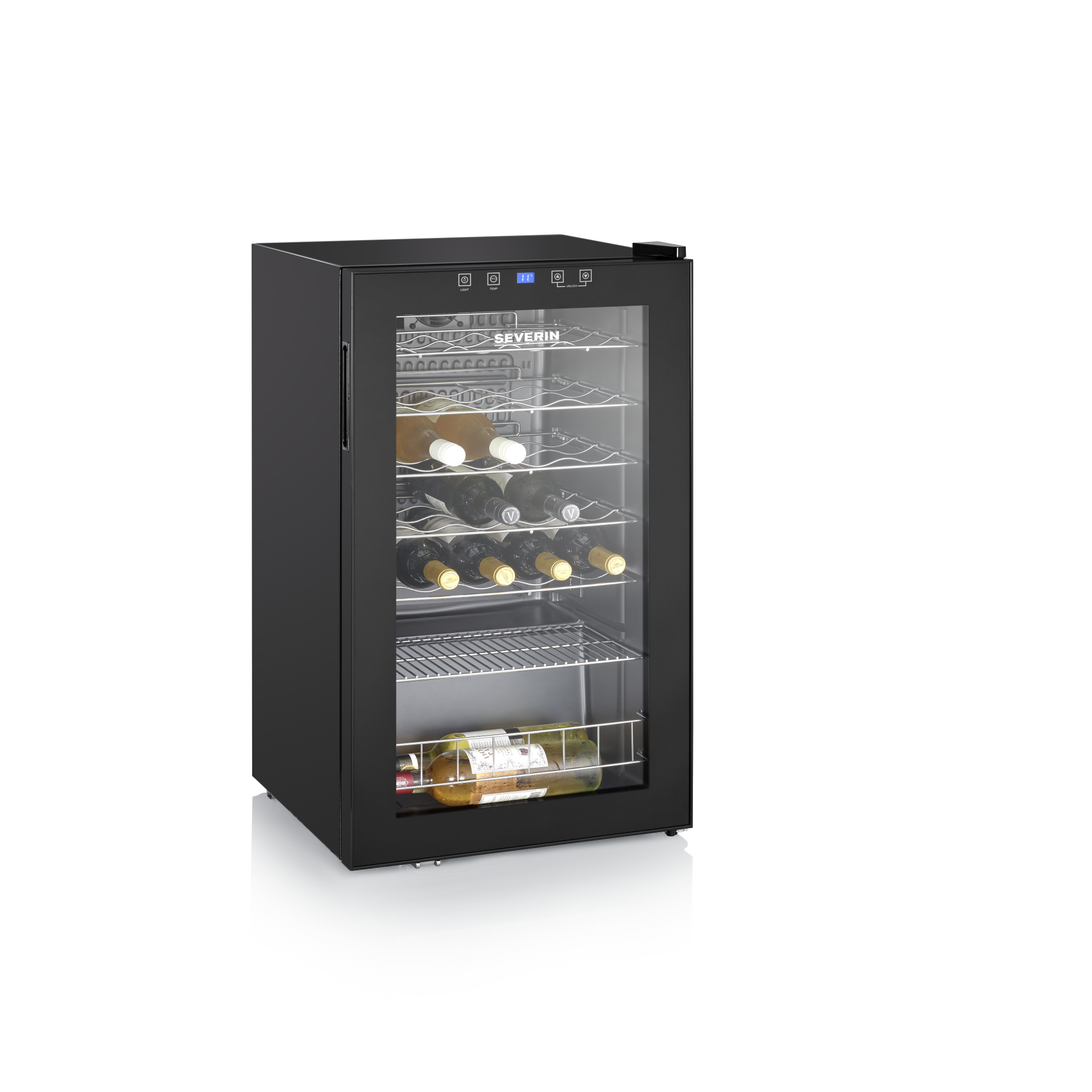 SEVERIN Kühlschrank 48,2 x 84 x 47 cm (B x H x T) G 140 kWh/Jahr 95l schwarz