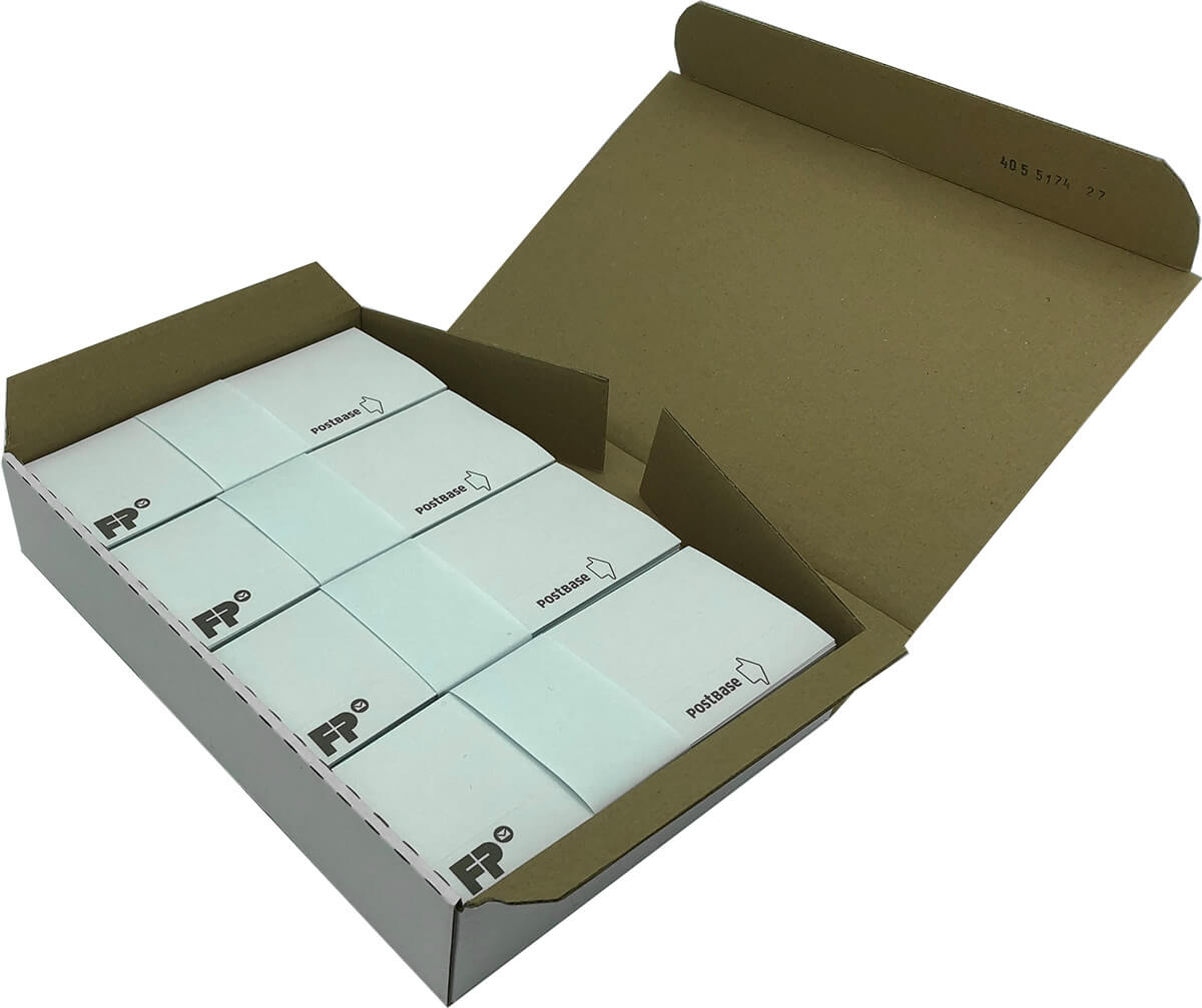 Weiße, selbstklebende Francotyp Postalia Einzeletiketten, 1000 Stück, kompatibel mit Postbase Druckern