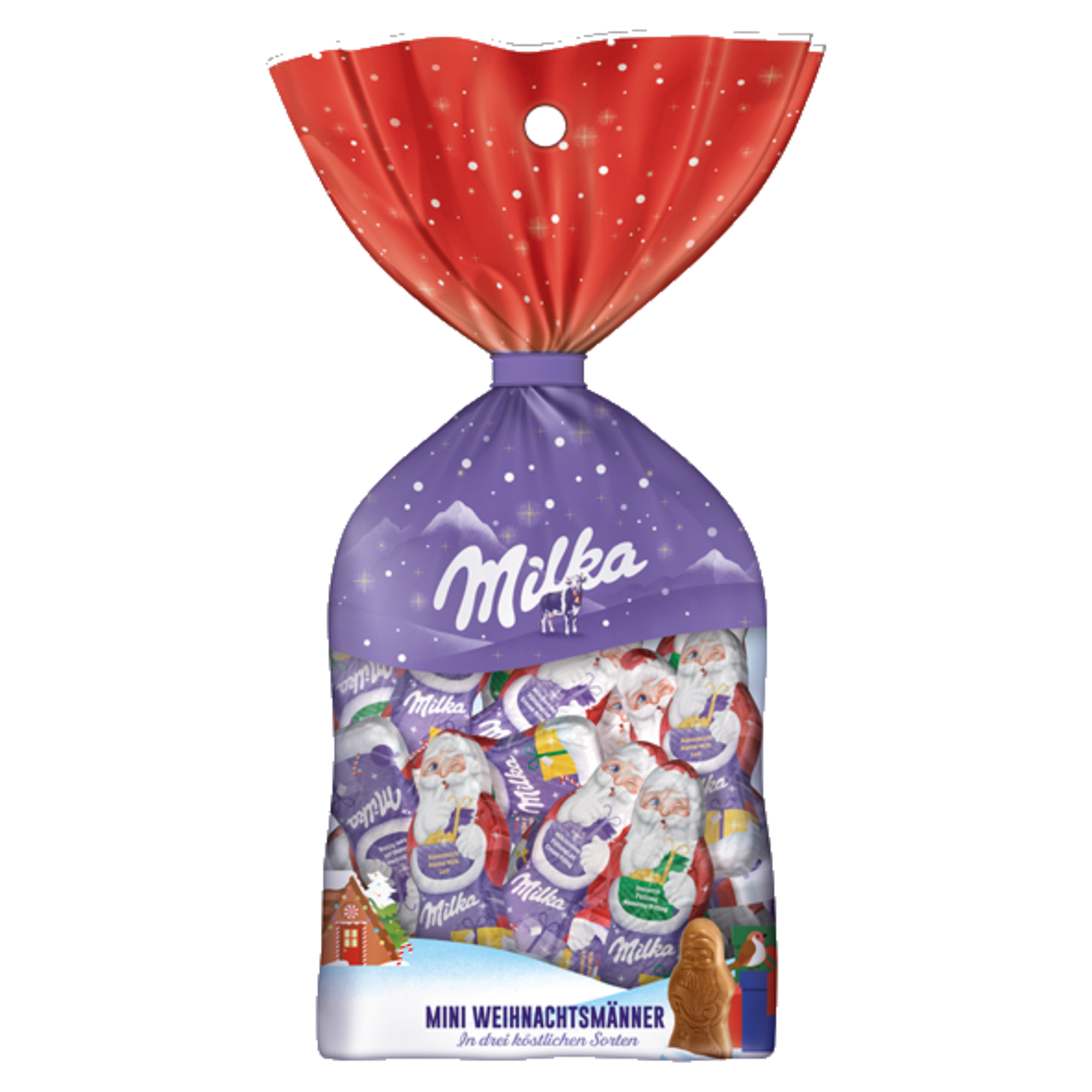 Milka Schokolade Weihnachtsmänner 120 g/Pack.