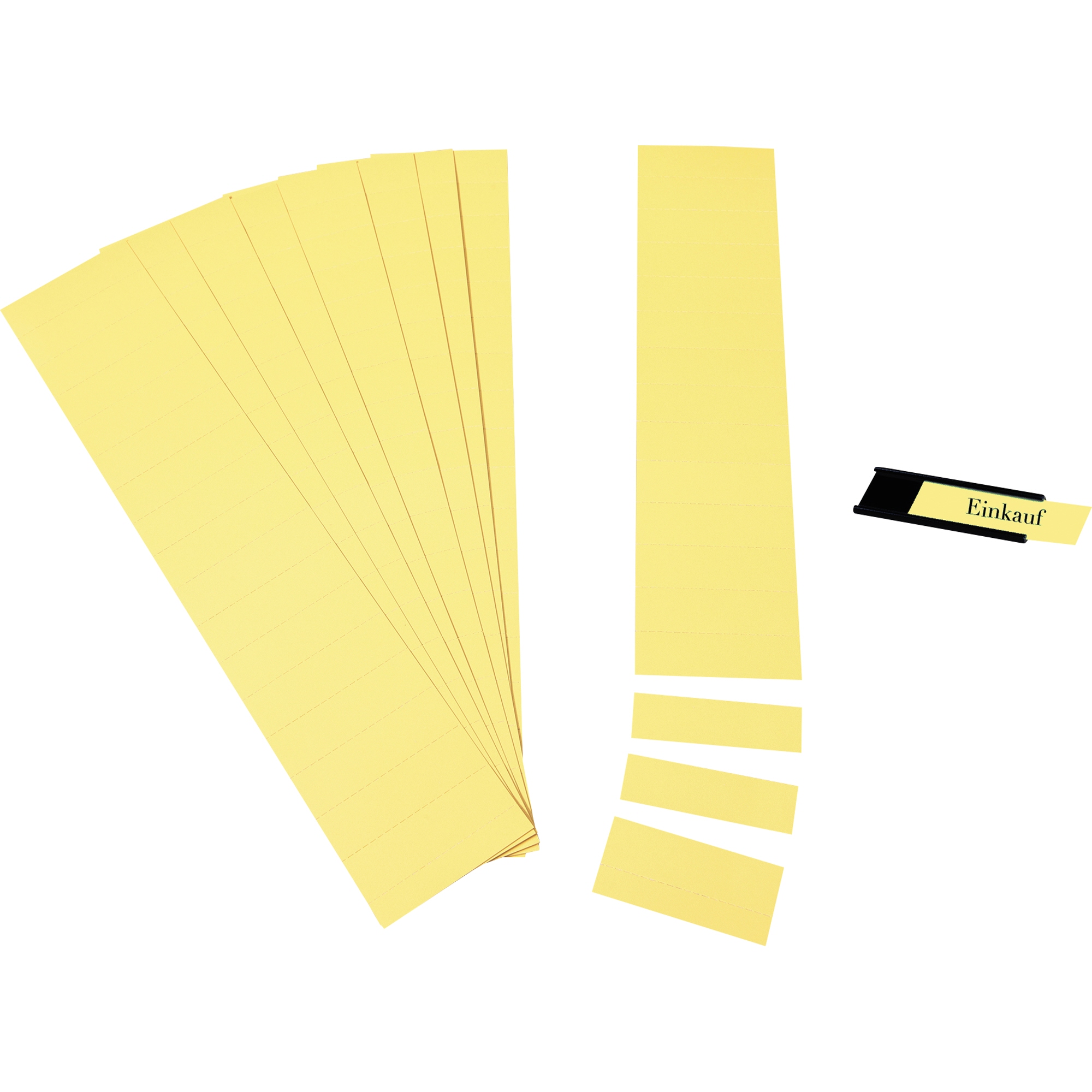 Ultradex Einsteckkarte C-Profil 6 x 1,7 cm (B x H) 190g/m² gelb 170 St./Pack.