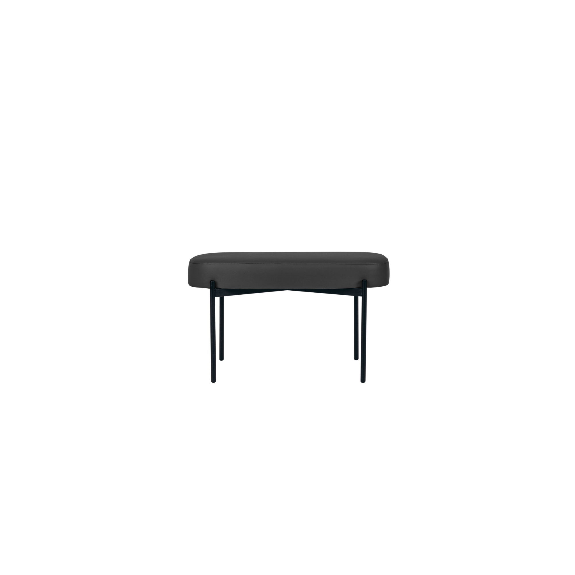 Paperflow Sitzbank GAIA 79 x 45,5 x 42 cm (B x H x T) Werkstoff des Bezuges: Kunstleder (79 % PVC, 21 % PES) Material der Sitzfläche: Spanplatte schwarz