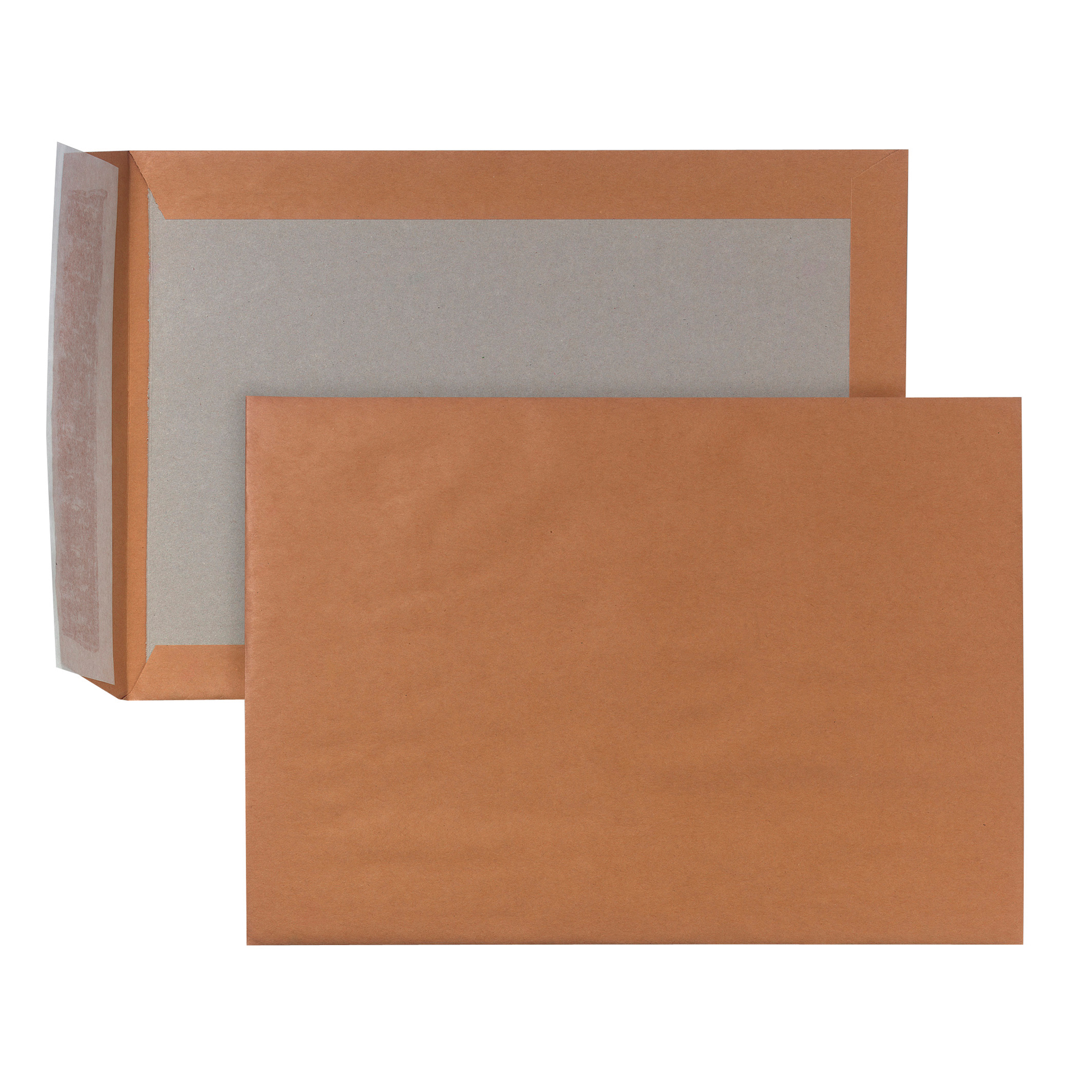 POSTHORN Papprückwandtasche DIN B4 ohne Fenster 120g/m² mit Haftklebung Natronkraftpapier braun 100 St./Pack.