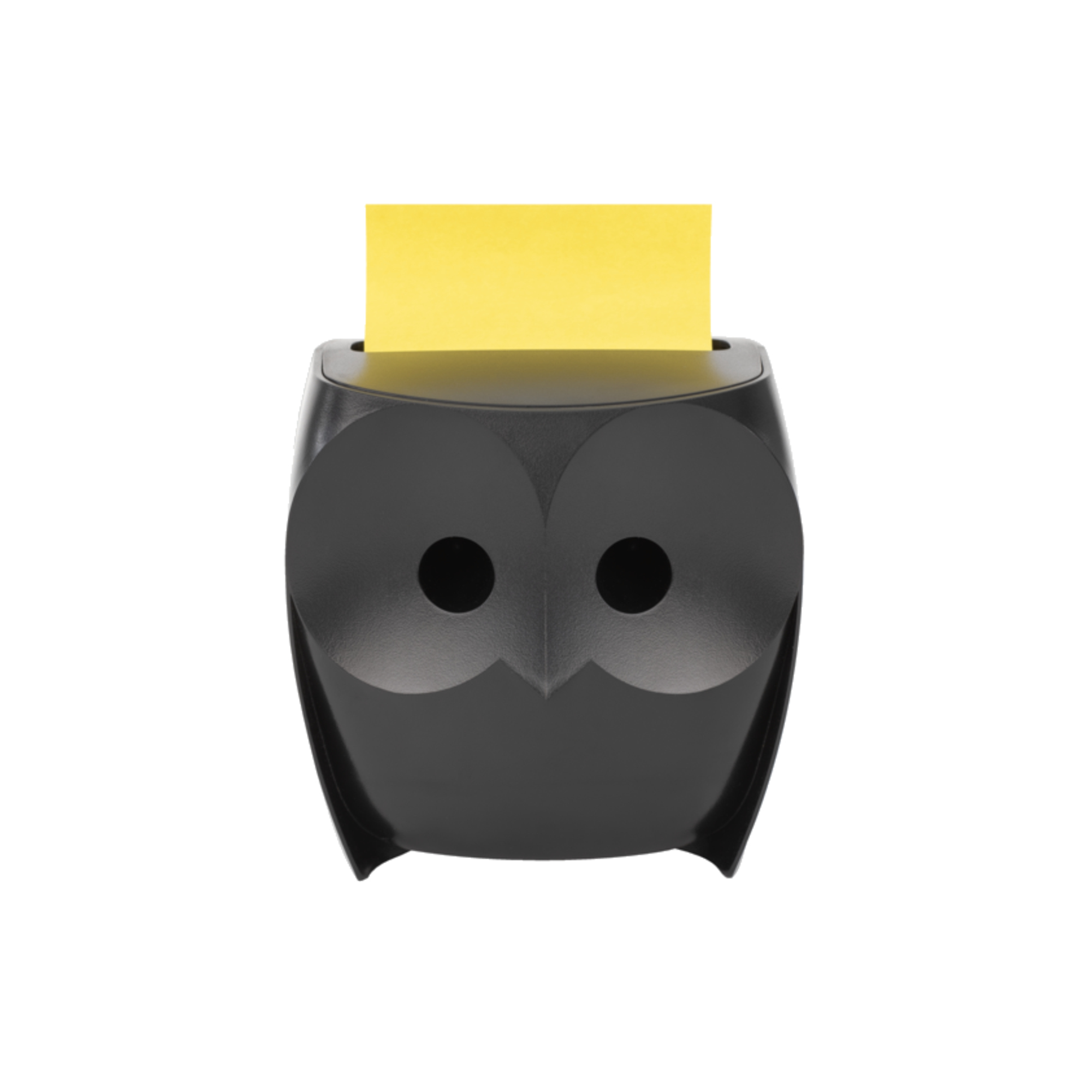 Post-it® Haftnotizspender Super Sticky Z-Notes Eule 76 x 76 mm (B x H) Kunststoff schwarz