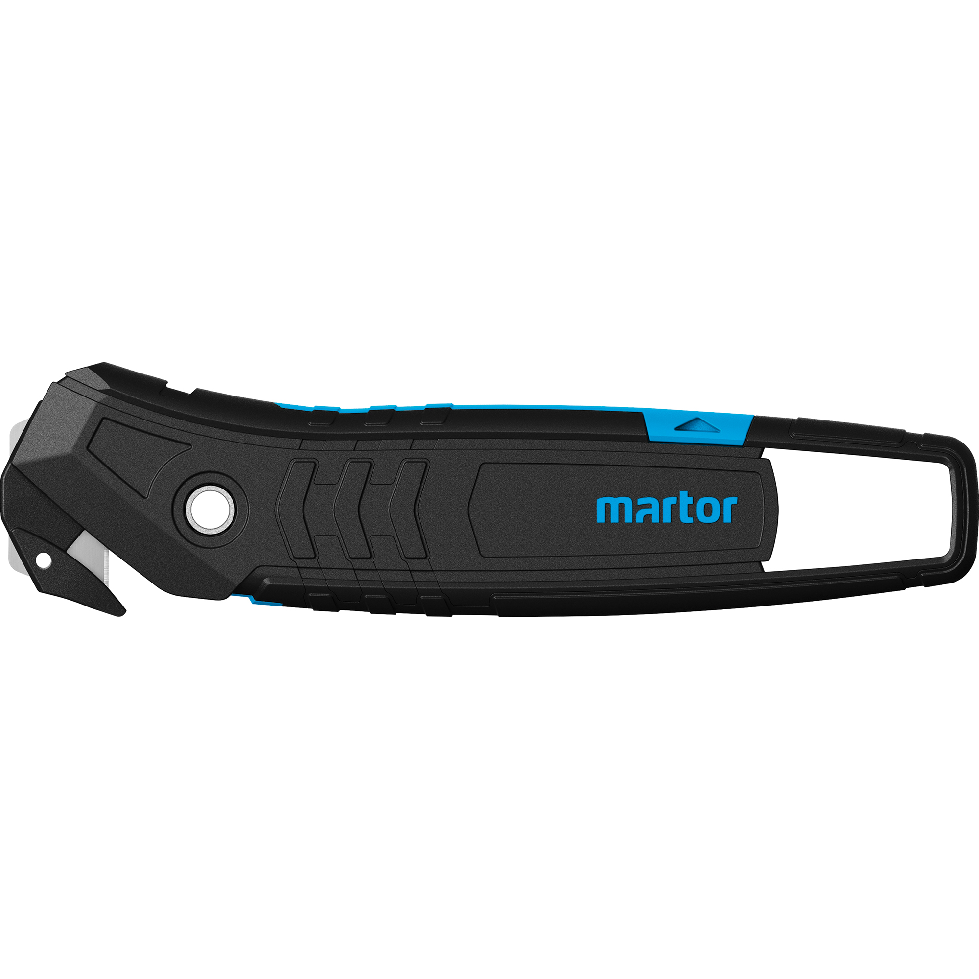 MARTOR Sicherheitsmesser SECUMAX 350 Mehrweg 25,8mm 6mm 1 Glied Stahl nicht rostfrei schwarz/cyan