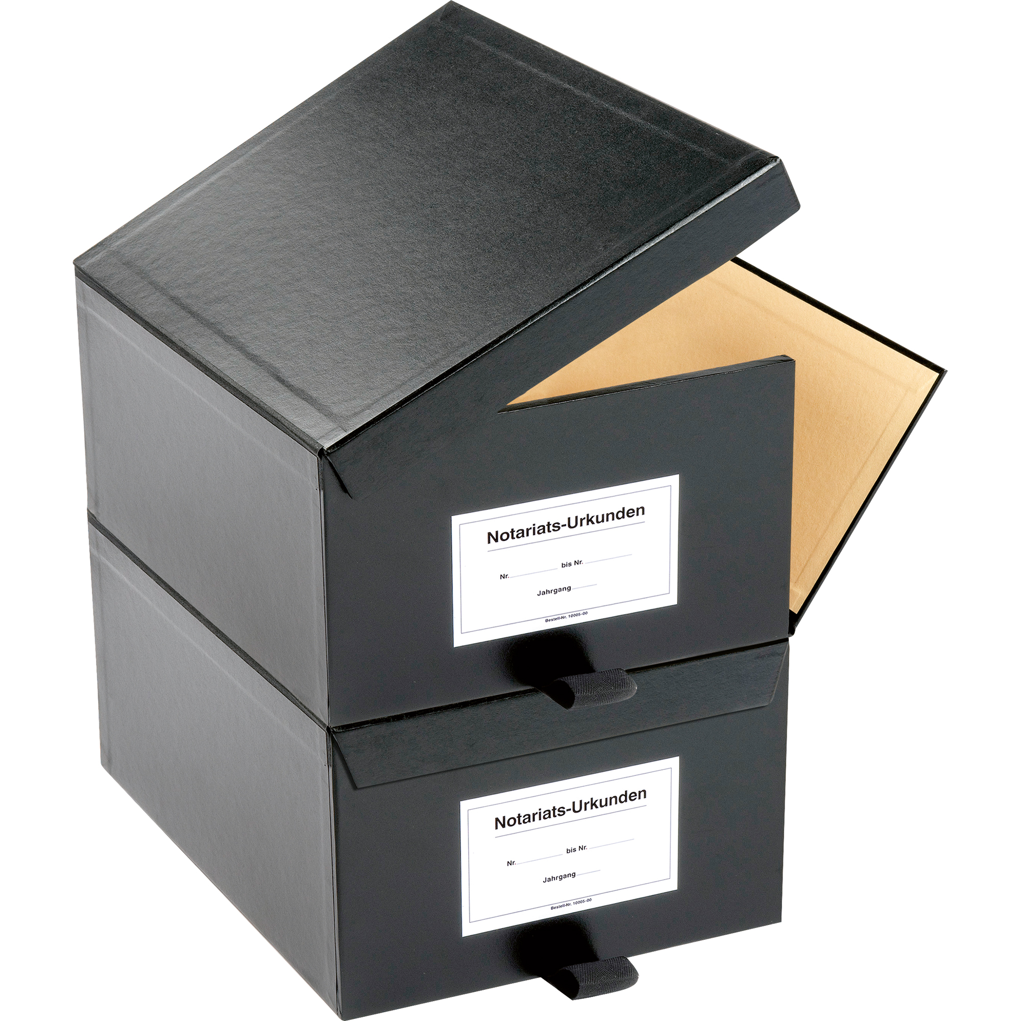 SoldanPlus Urkundenkasten CLASSIC 23 x 15 x 33 cm (B x H x T) mit Beschriftungsfeld Pappe schwarz