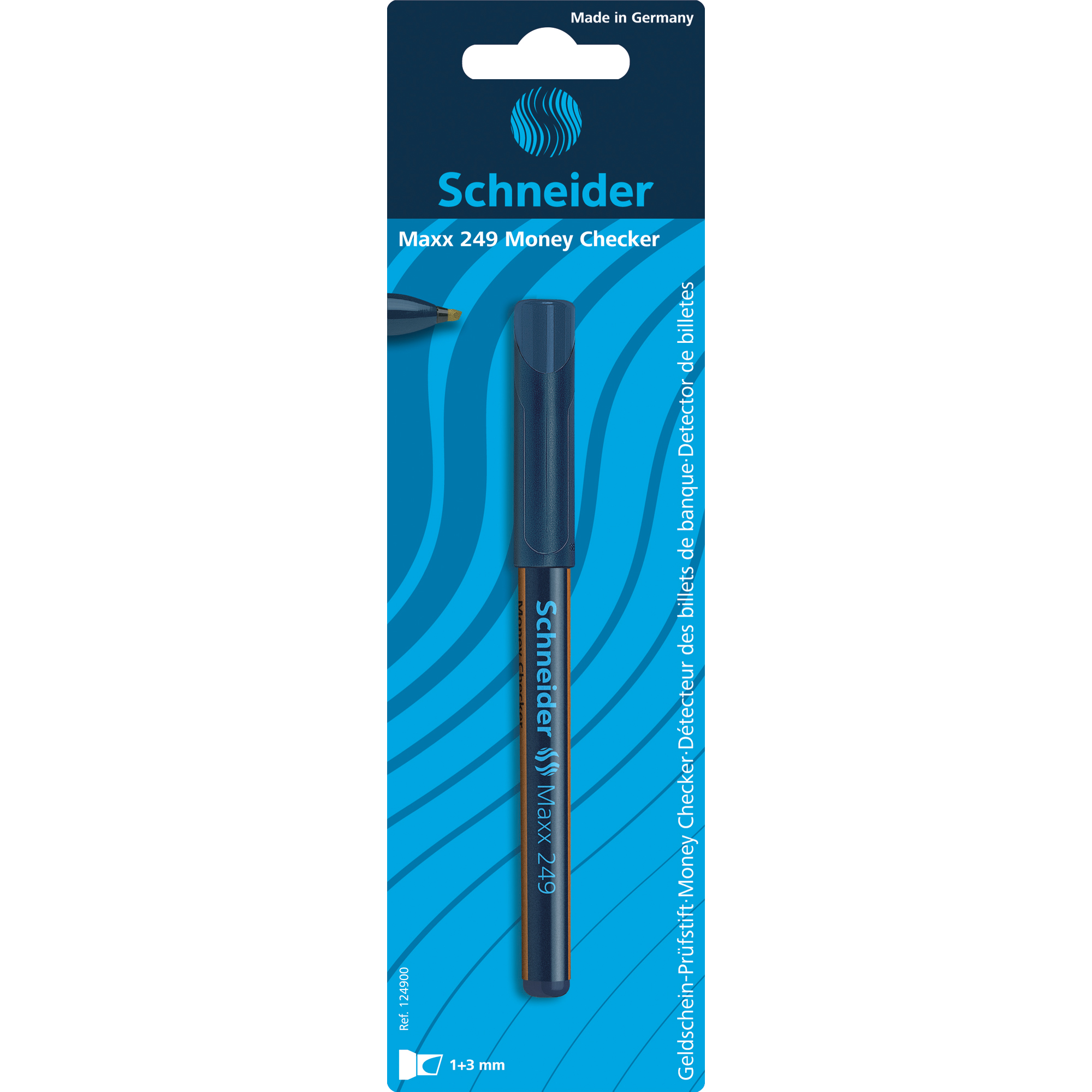 Schneider Geldscheinprüfstift Maxx 249 Money Checker universell 1-3mm