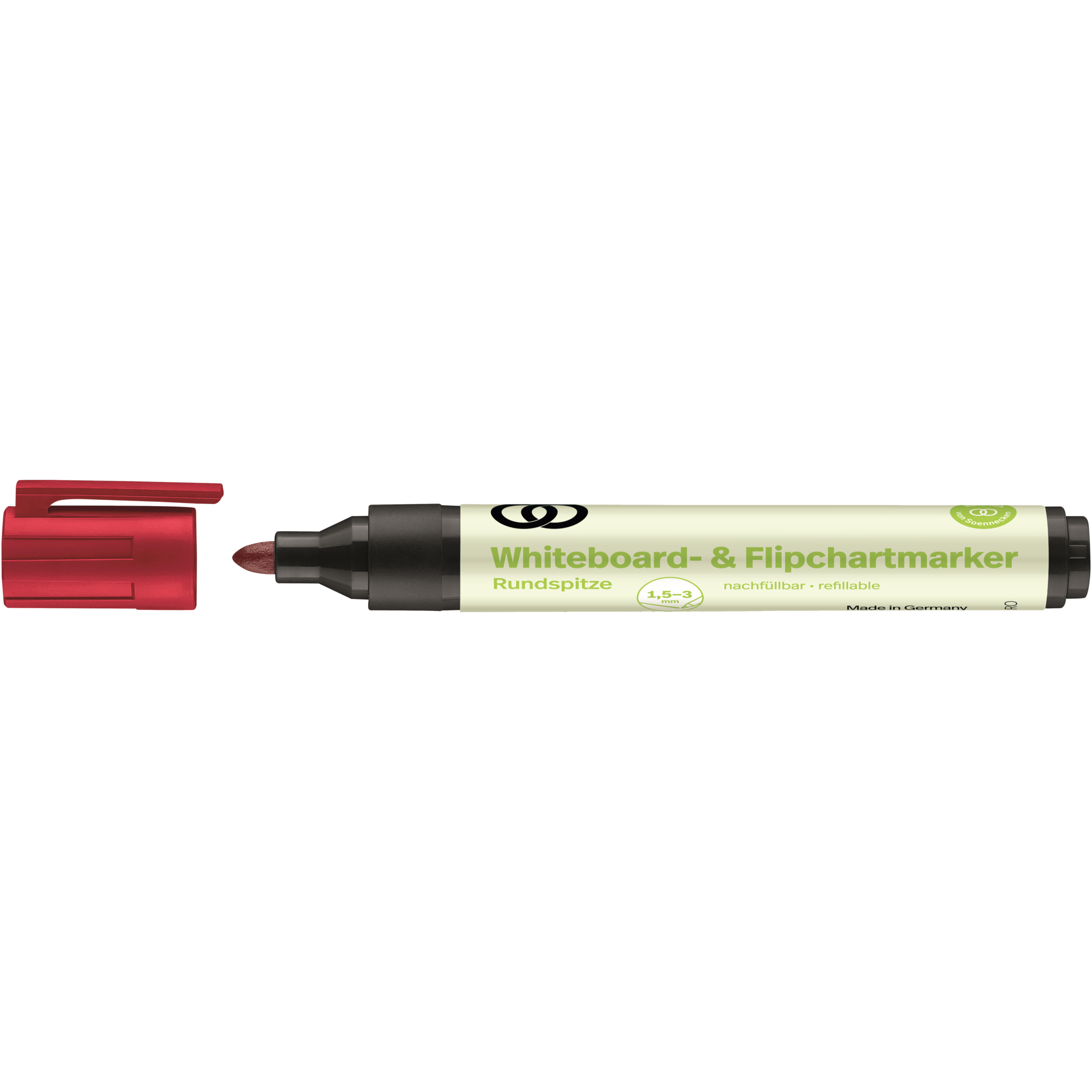 Soennecken Whiteboard-/Flipchartmarker oeco 1,5-3mm rot Rundspitze