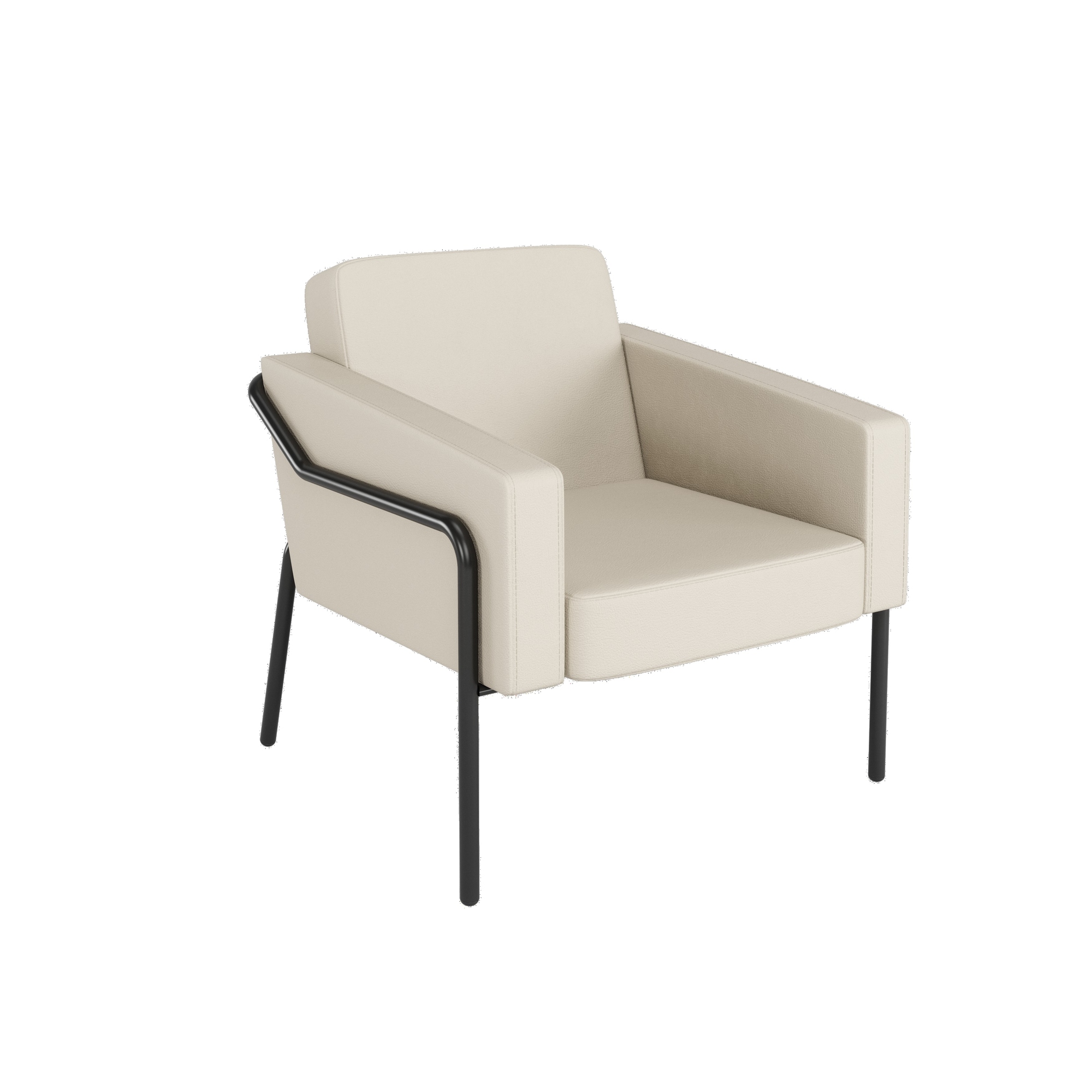 Paperflow Sessel Medso Klassik Größe: L 75 x 73,6 x 74,3 cm (B x H x T) creme