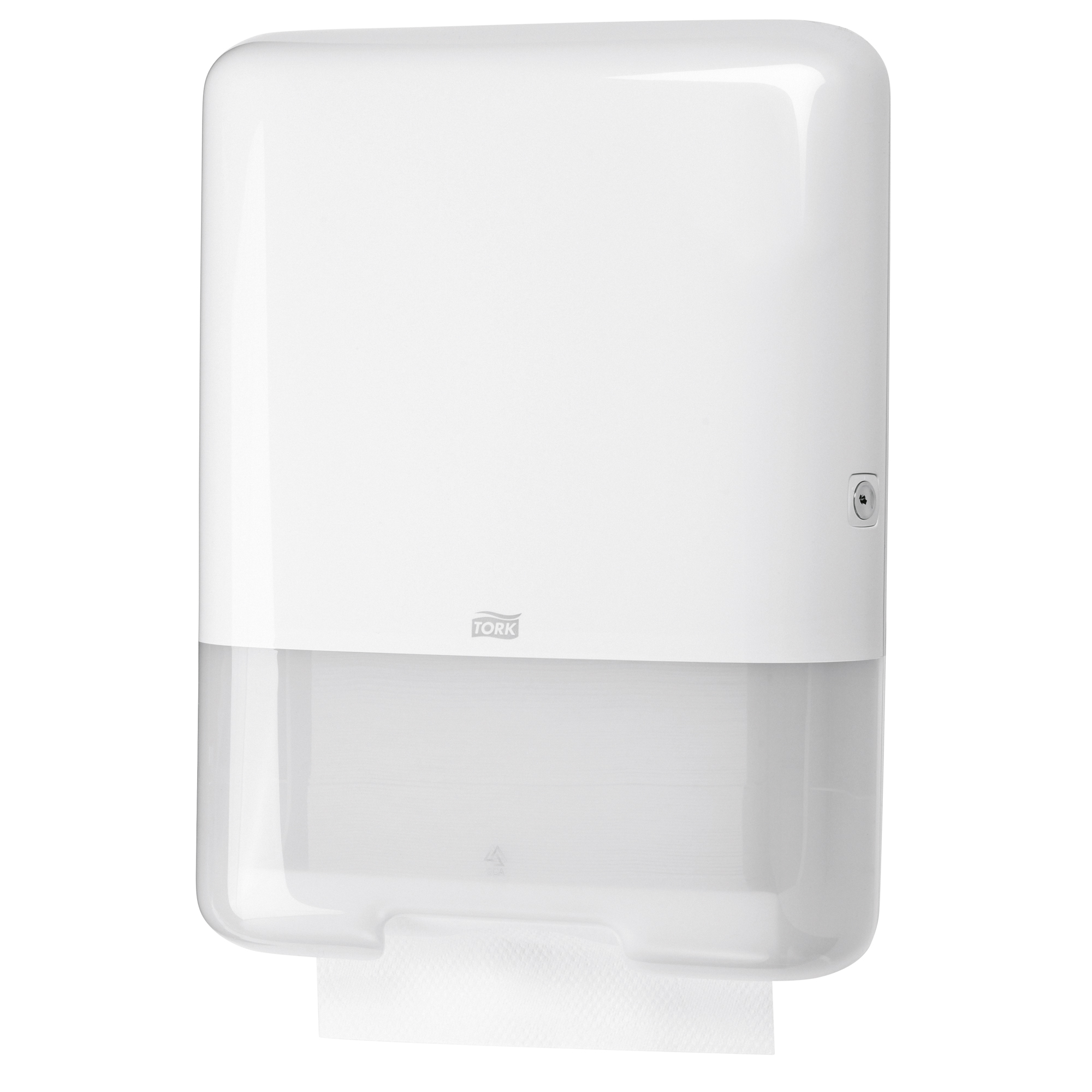 Tork Handtuchspender Elevation Z/Z-Falz / V-Falz, C-Falz 33,3 x 43,9 x 13,6 cm (B x H x T) Kunststoff weiß