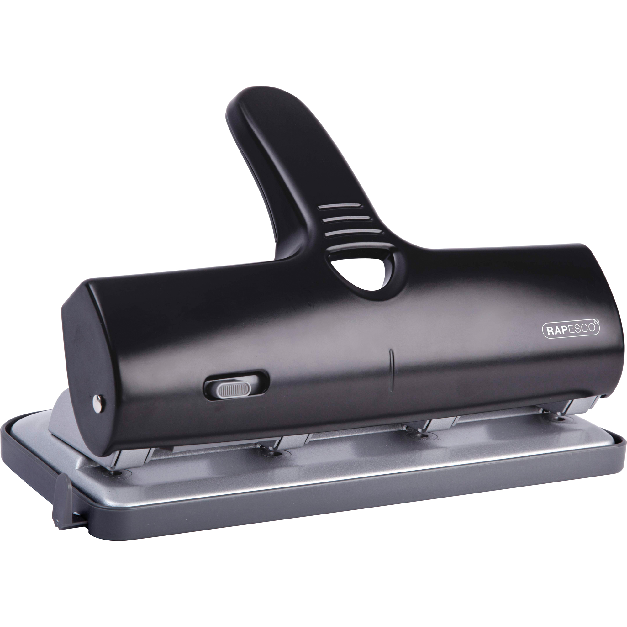 RAPESCO Doppellocher ALU-40 40 Bl. (80 g/m²) mit Anschlagschiene schwarz