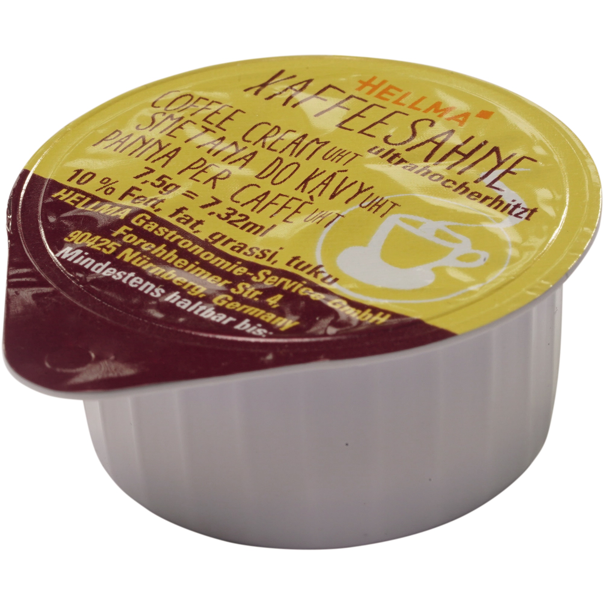 Hellma Kaffeesahne Portionsdose 10% 240 x 7,5 g/Pack.