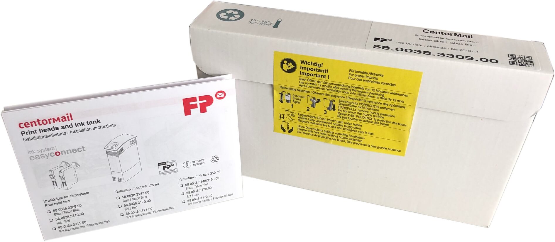 Francotyp Postalia CentorMail Druckkopfset mit Schlauch