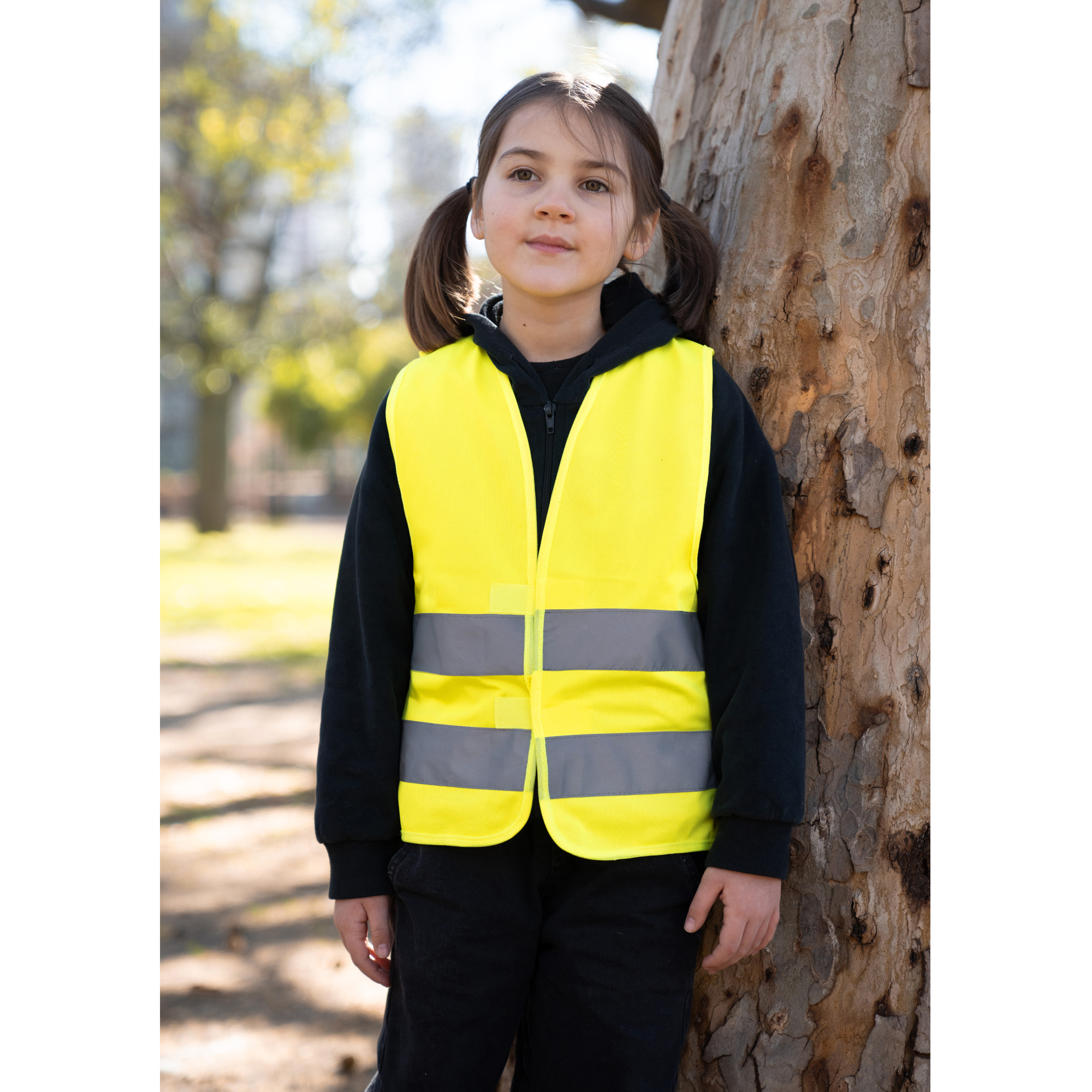 korntex Warnweste Aarhus S reflektierend Klettverschluss 100 % Polyester signal-gelb