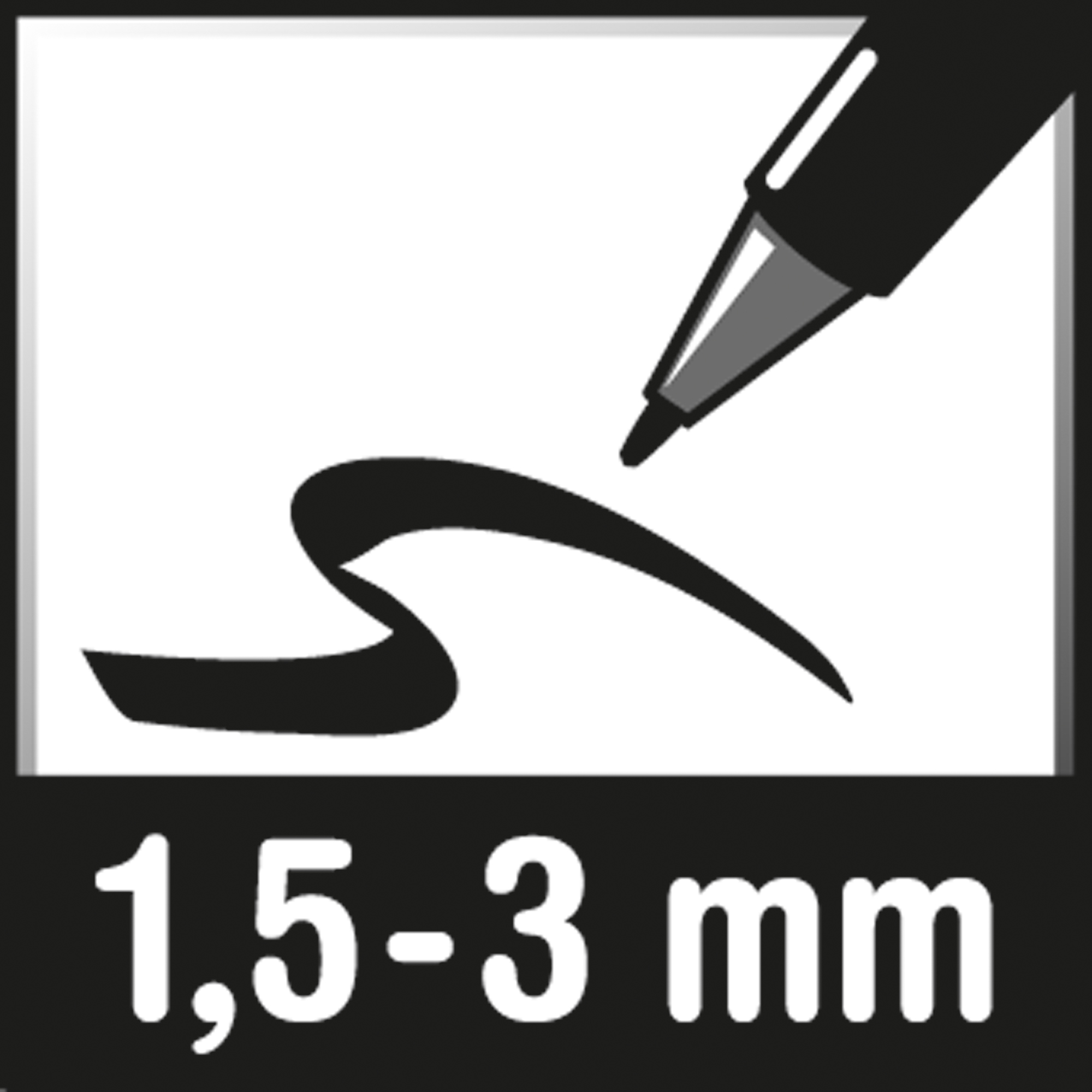 edding Permanentmarker 3000 1,5-3mm schwarz