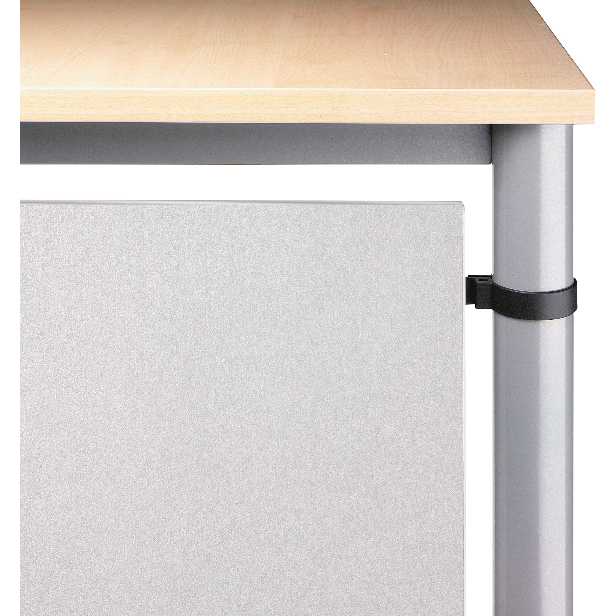 Hammerbacher Knieraumblende Schreibtisch HS18, HS19 1.620 x 400 x 19 mm (B x H x T) Holz, melaminbeschichtet silber
