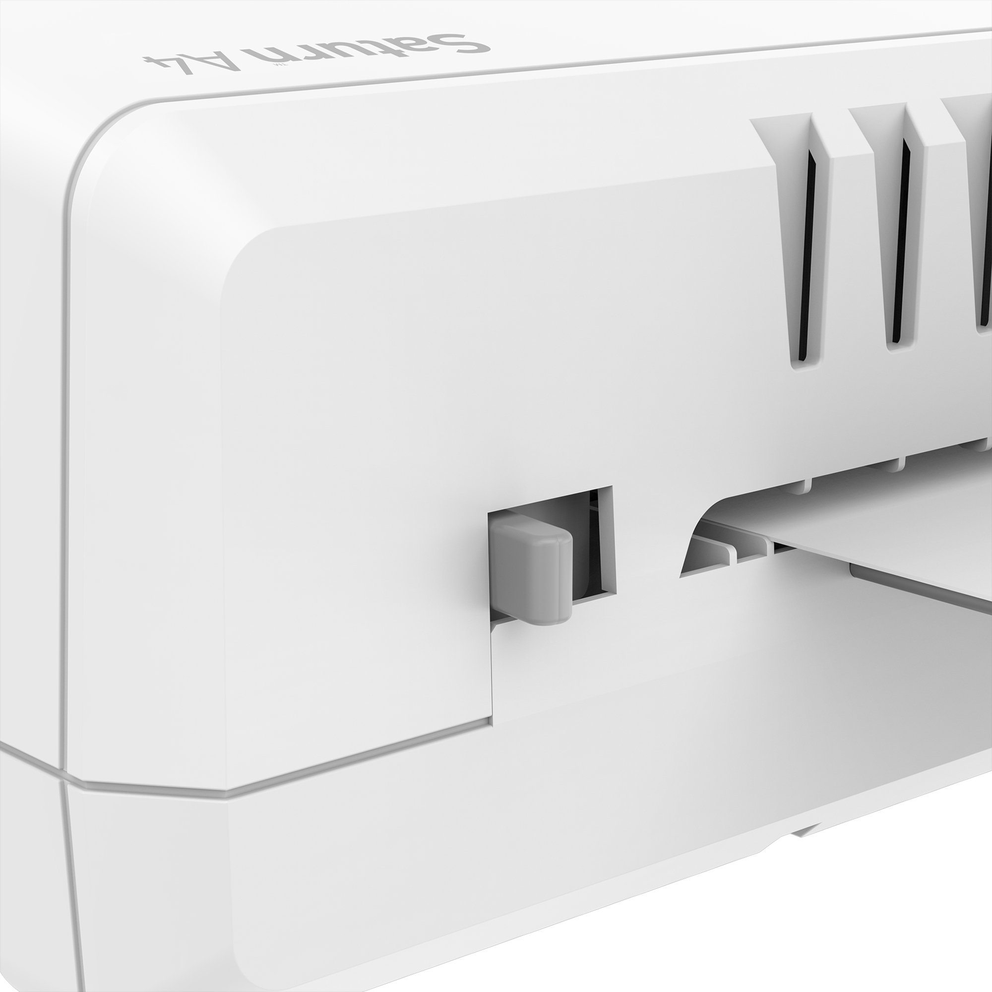 Fellowes® Laminiergerät Saturn™ Heiß-/Kaltlaminierung 38,5 x 11,7 x 15,4 cm (B x H x T) DIN A4 weiß/grau