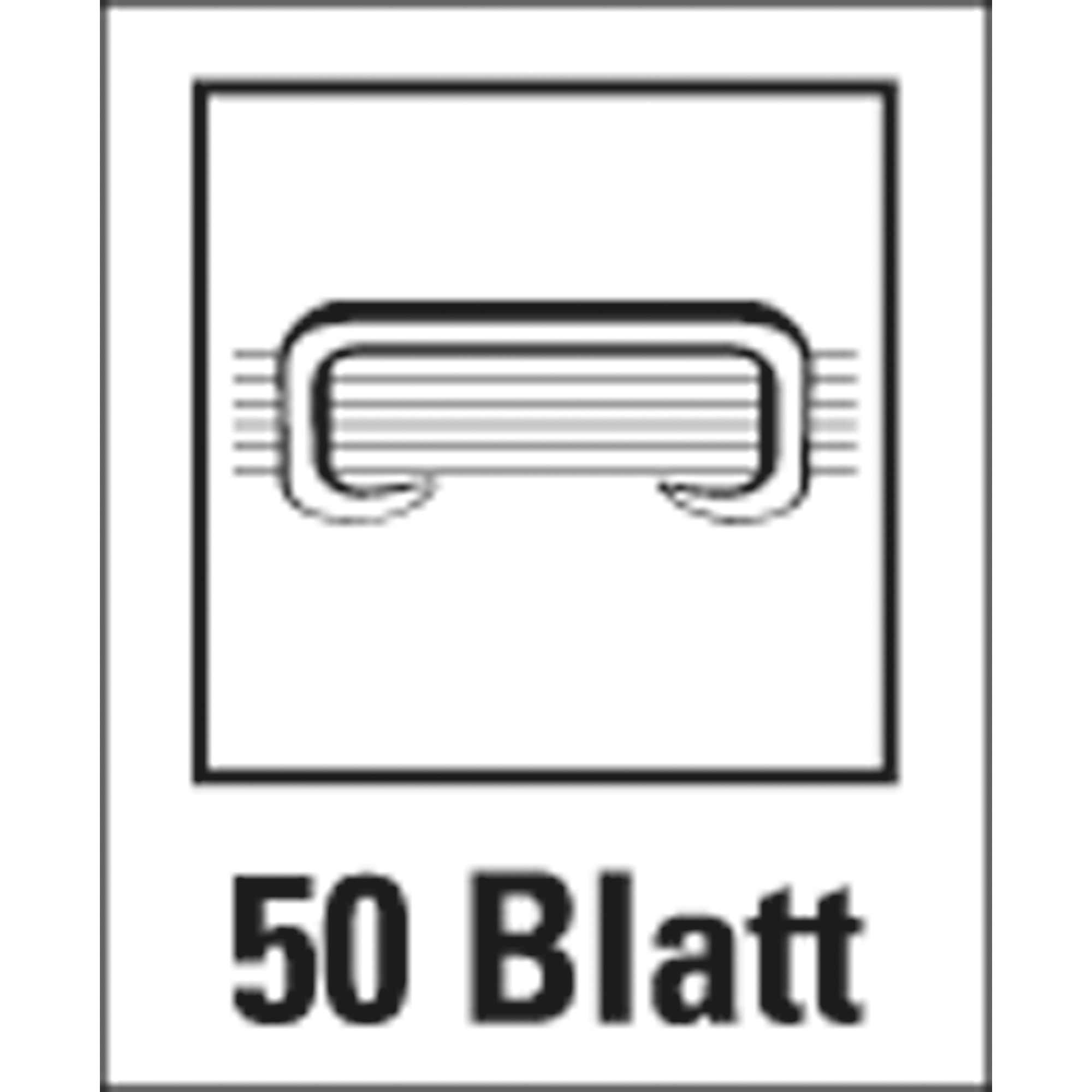 RAPESCO Langhefter ECO 790 24/6-8, 26/6-8 fest/lösbar 50 Bl. (80 g/m²) inkl. 105 Heftklammern 26/6 Metall/ABS Kunststoff schwarz