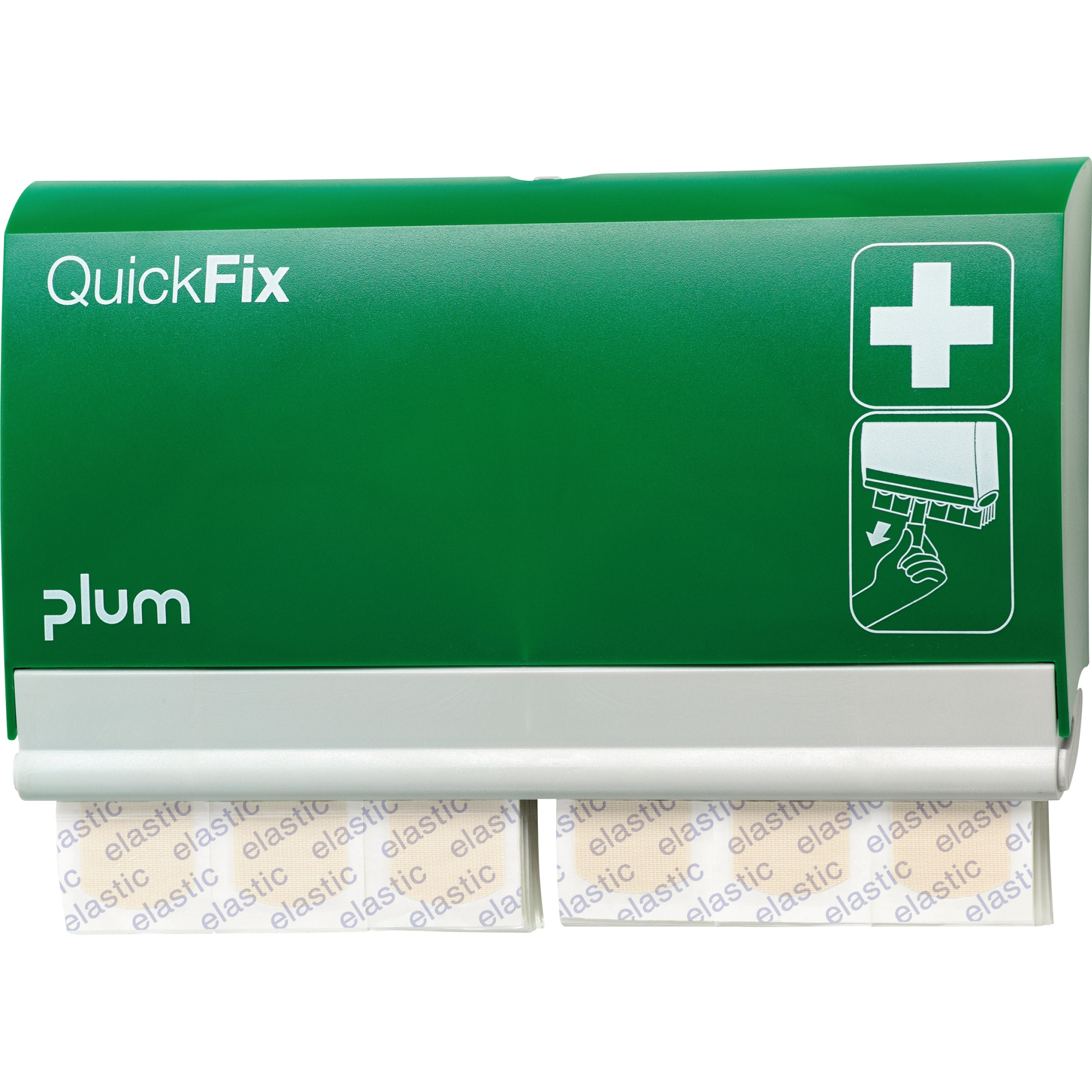 QuickFix Pflasterspender QuickFix Elastic 13,5 x 23 x 3 cm (B x H x T) gefüllt Kunststoff grün