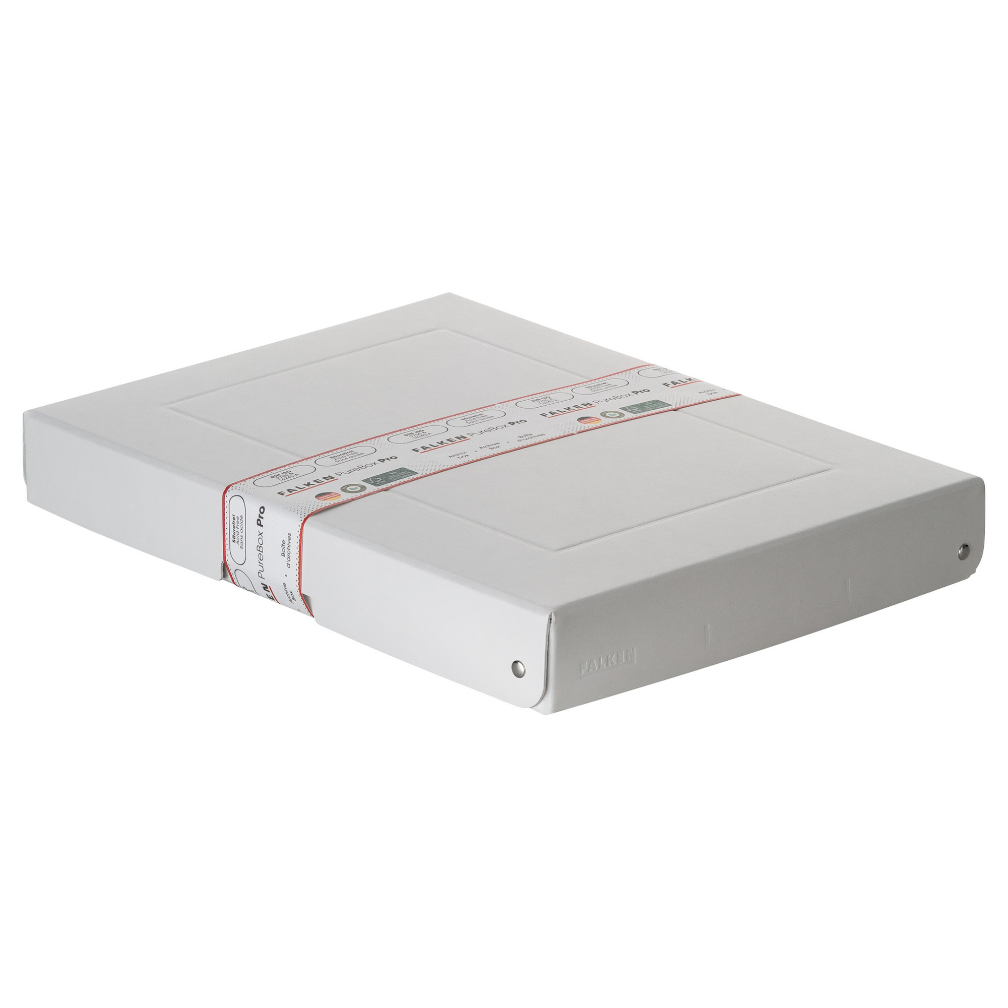 Falken Aufbewahrungsbox PureBox Pro 24 x 4 x 32 cm (B x H x T) DIN A4 Karton weiß