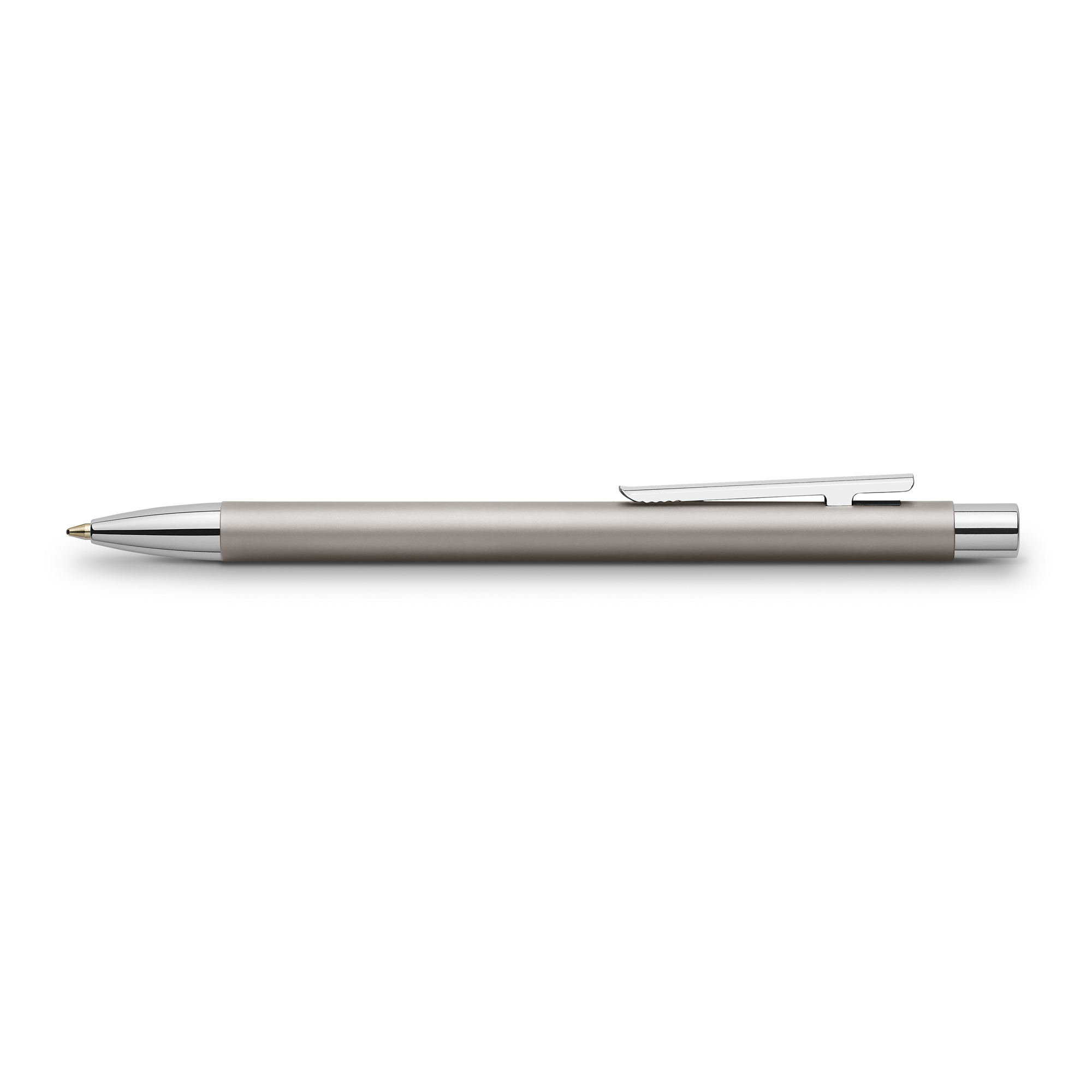 Faber-Castell Kugelschreiber NEO Slim 0,8mm schwarz dokumentenecht Schaftfarbe: edelstahl