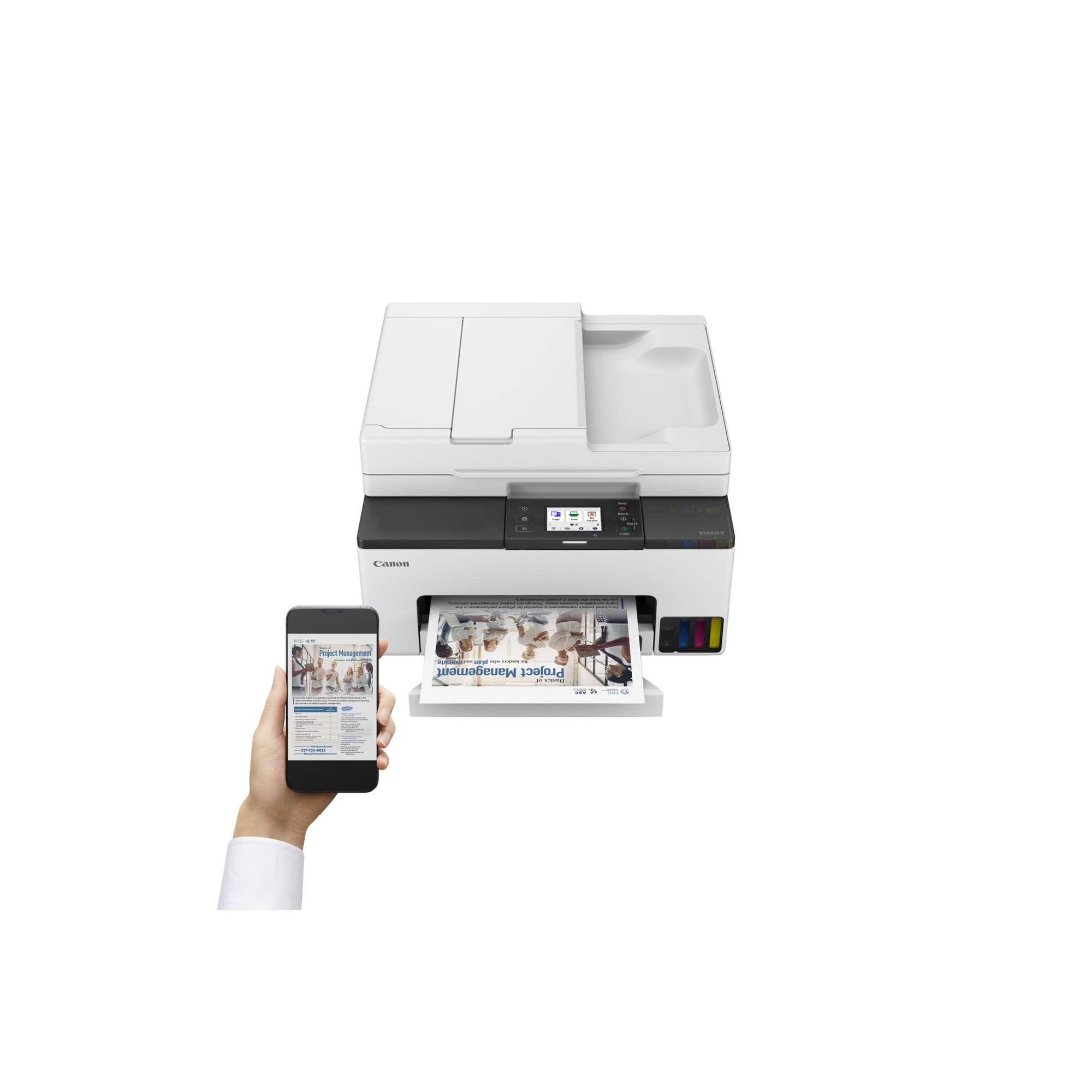 Canon Multifunktionsgerät MAXIFY GX2050 4:1 DIN A4 mit Farbdruck 37,4 x 22,5 x 38 cm (B x H x T)