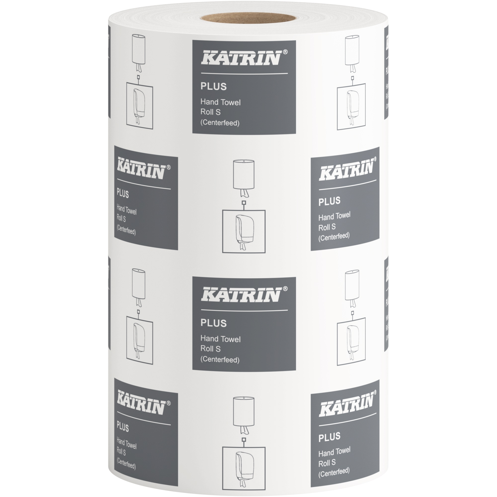 Katrin Handtuchrolle Plus 20,5 cm x 100 m (B x L) Tissue, 100 % Zellstoff hochweiß 12 Rl./Pack.
