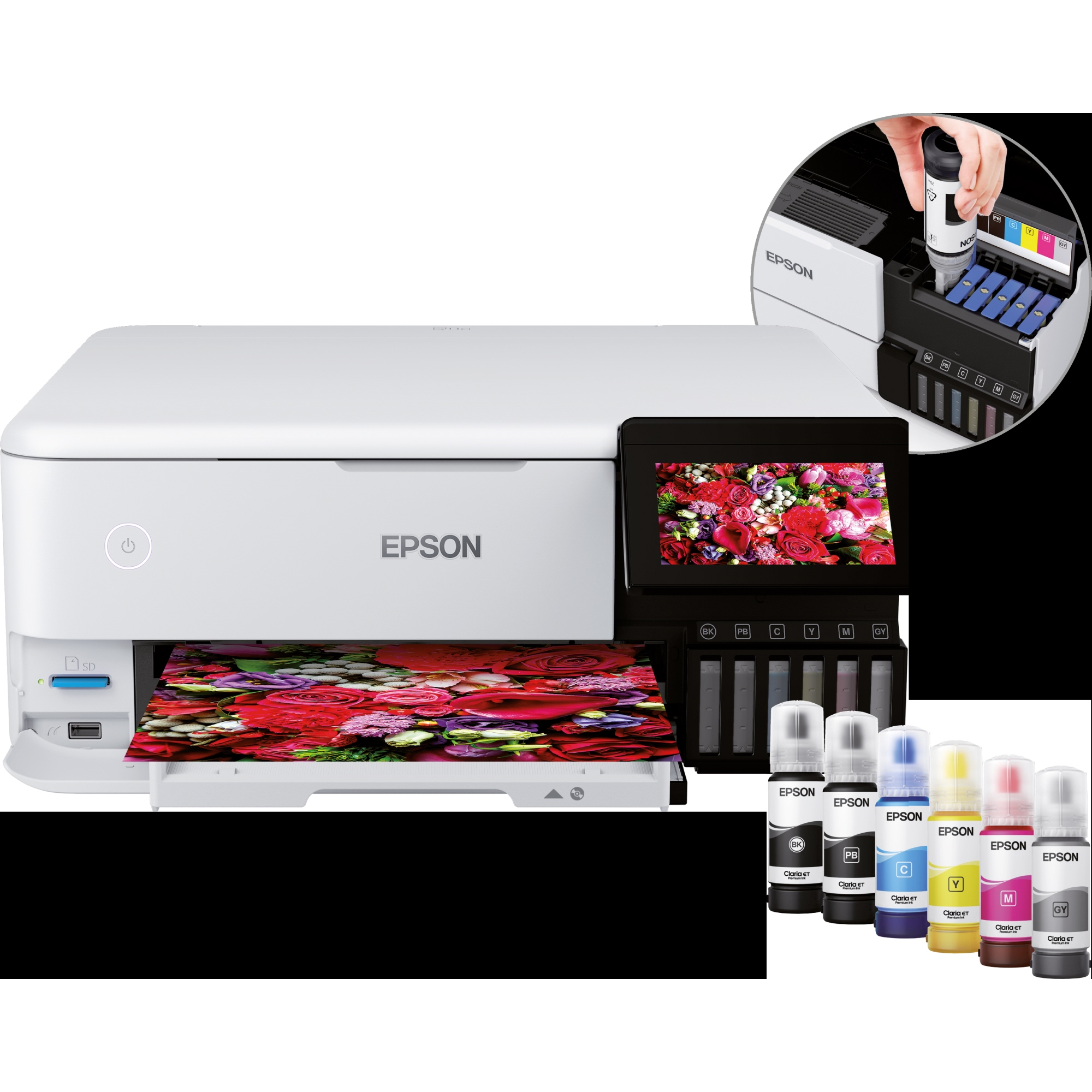Epson Multifunktionsgerät EcoTank ET-8500 3:1 DIN A4 mit Farbdruck 40,3 x 16,2 x 36,9 cm (B x H x T)