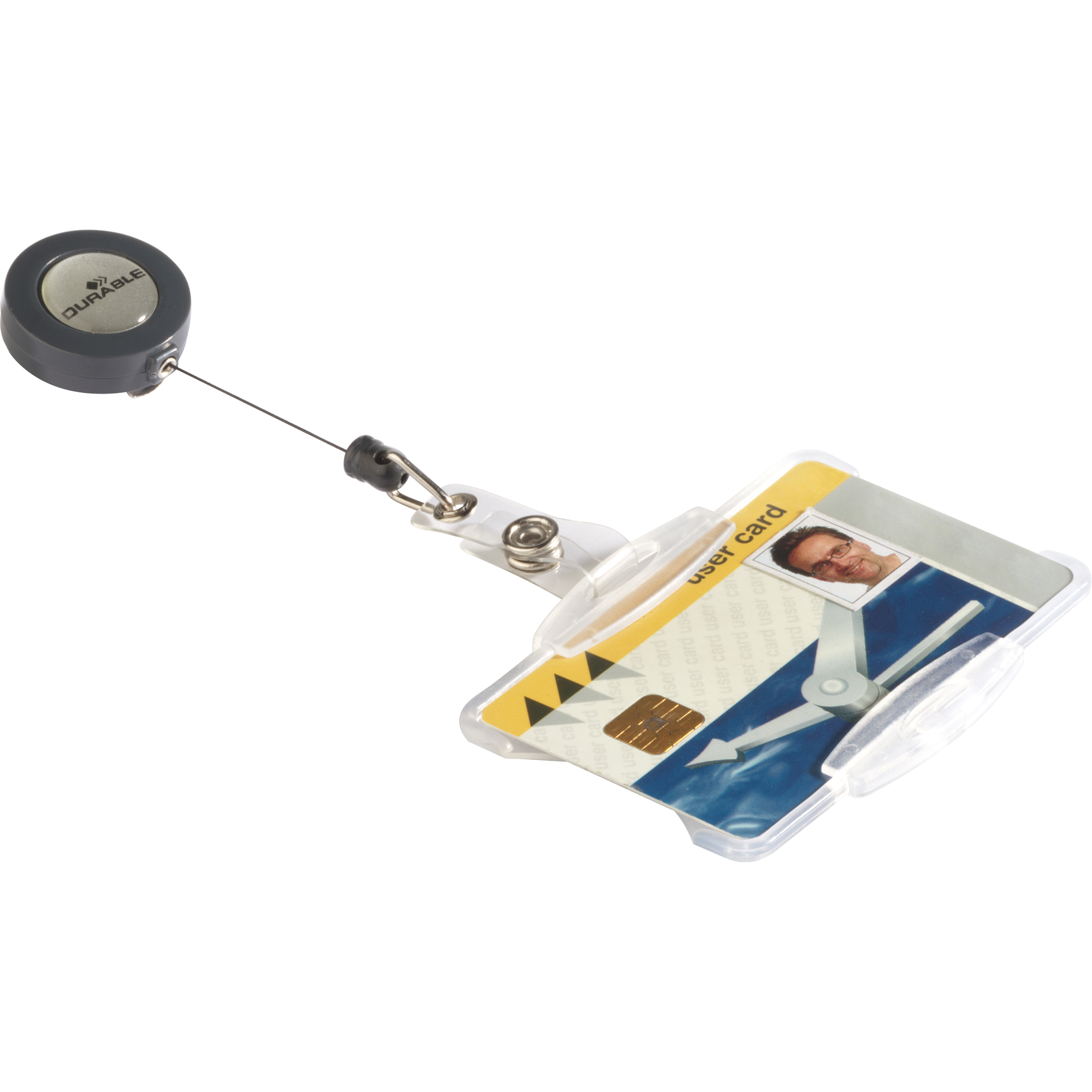 DURABLE Ausweishalter 87 x 54 mm (B x H) Polystyrol transparent 10 St./Pack.