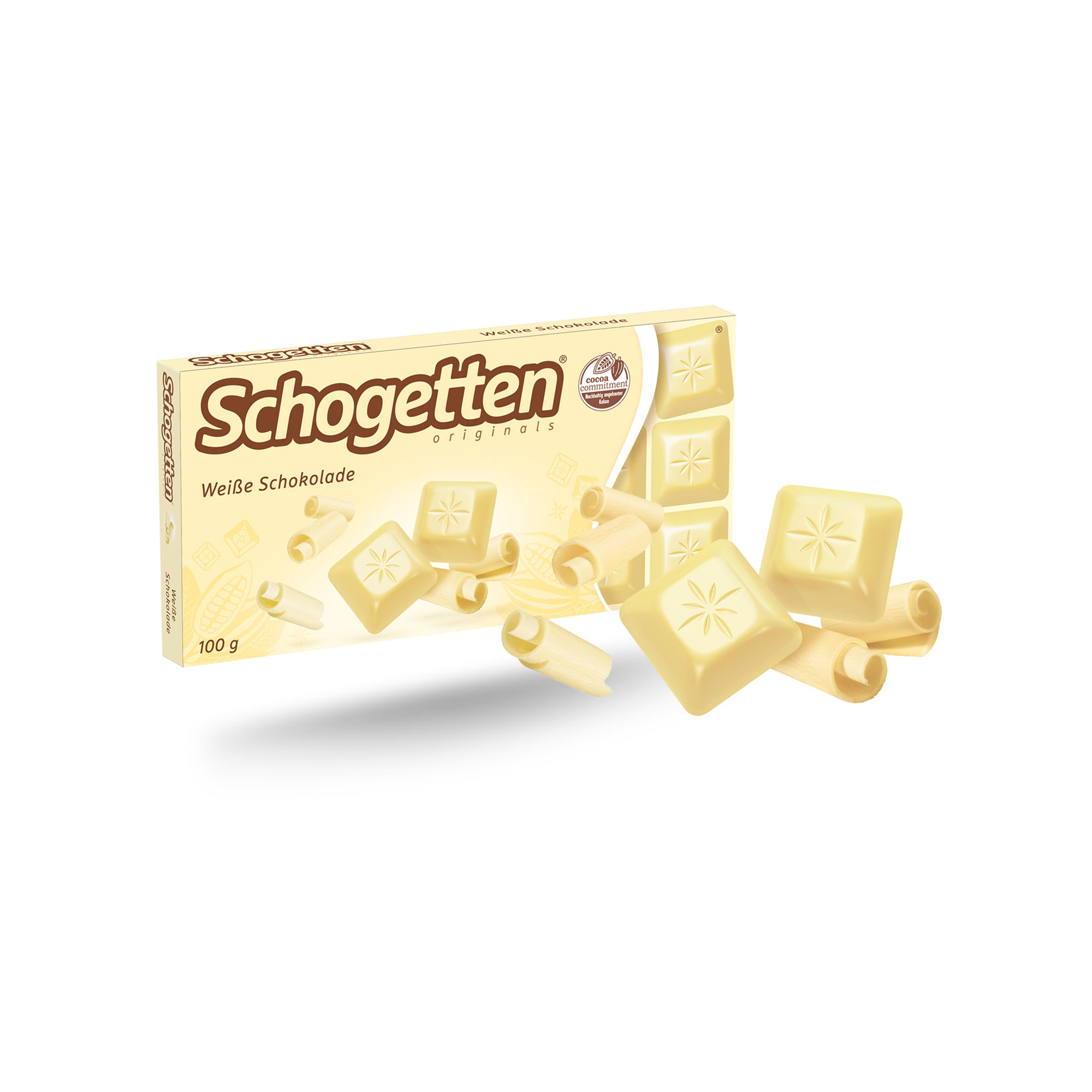 Schogetten Schokolade Weiße-Schokolade 100 g/Pack.