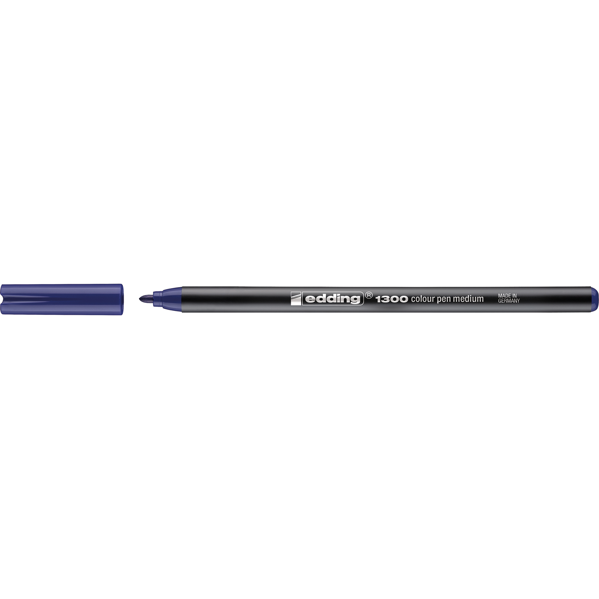 edding Fasermaler 1300 colourpen 2mm blau nicht auswaschbar