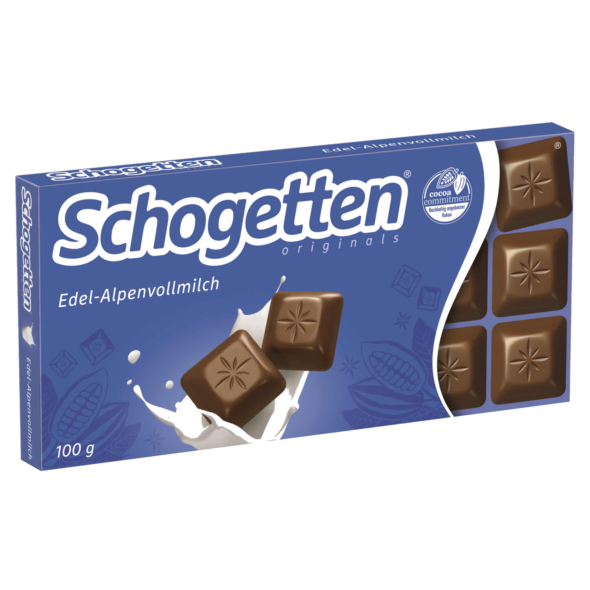 Schogetten Schokolade Edel-Alpenvollmilch 100 g/Pack.