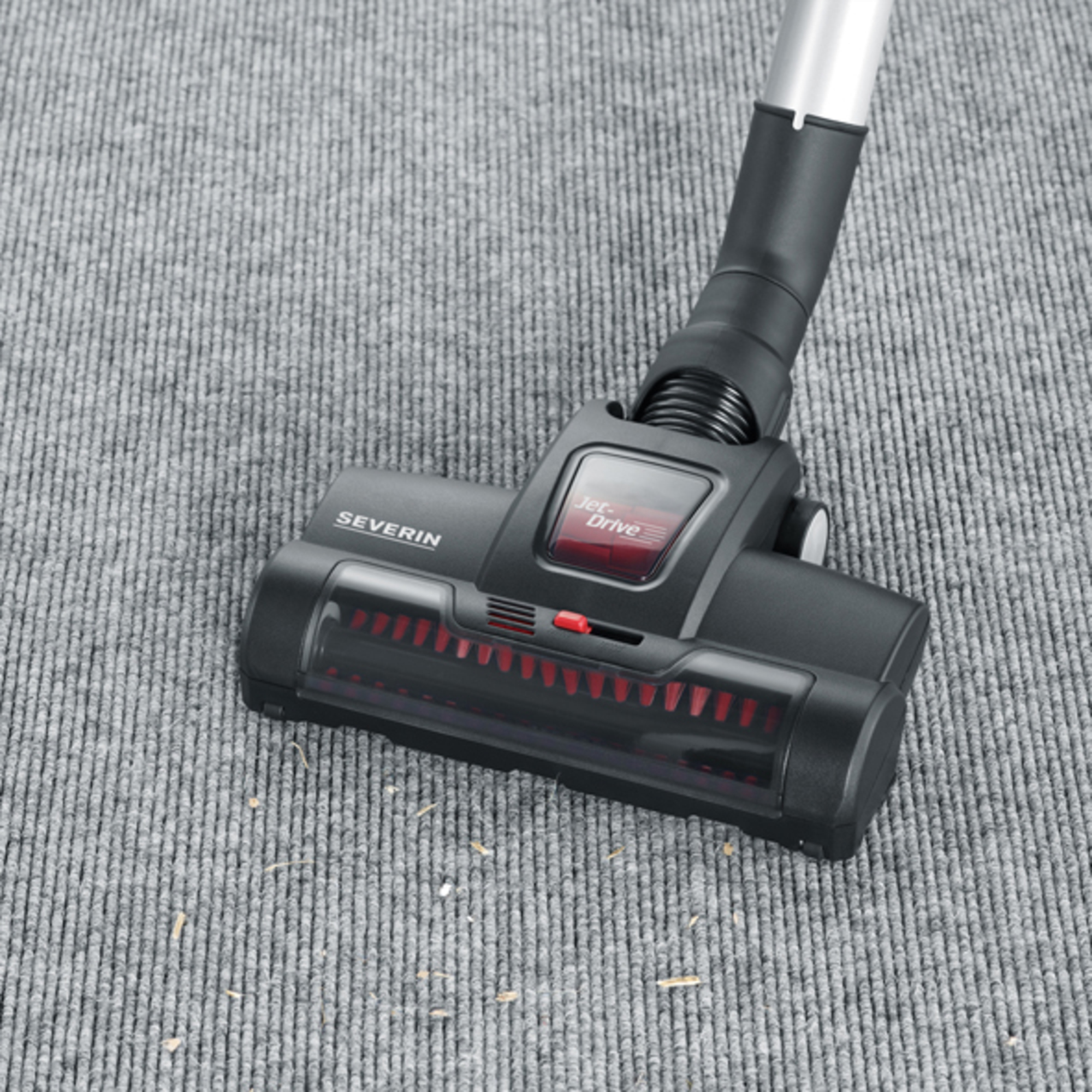 SEVERIN Staubsaugerdüse Jet-Drive TB 7216 Severin BC 7035, BC 7045, BC 7047, CY 7089 Kunststoff schwarz/rot