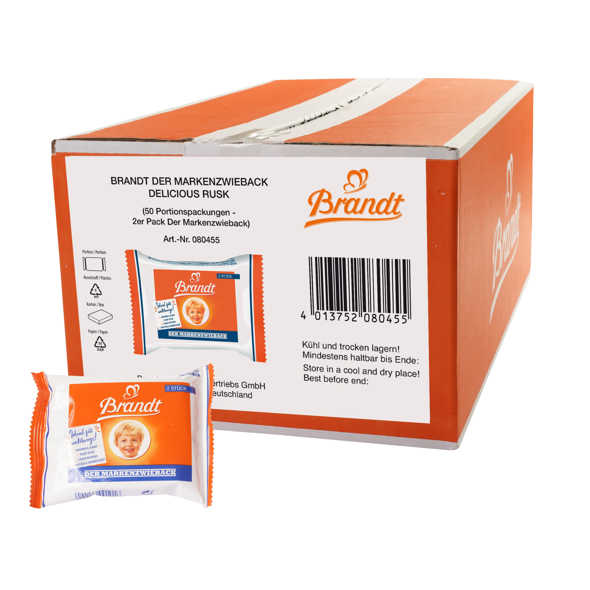 Gebäck Zwieback 50 x 2 St./Pack.