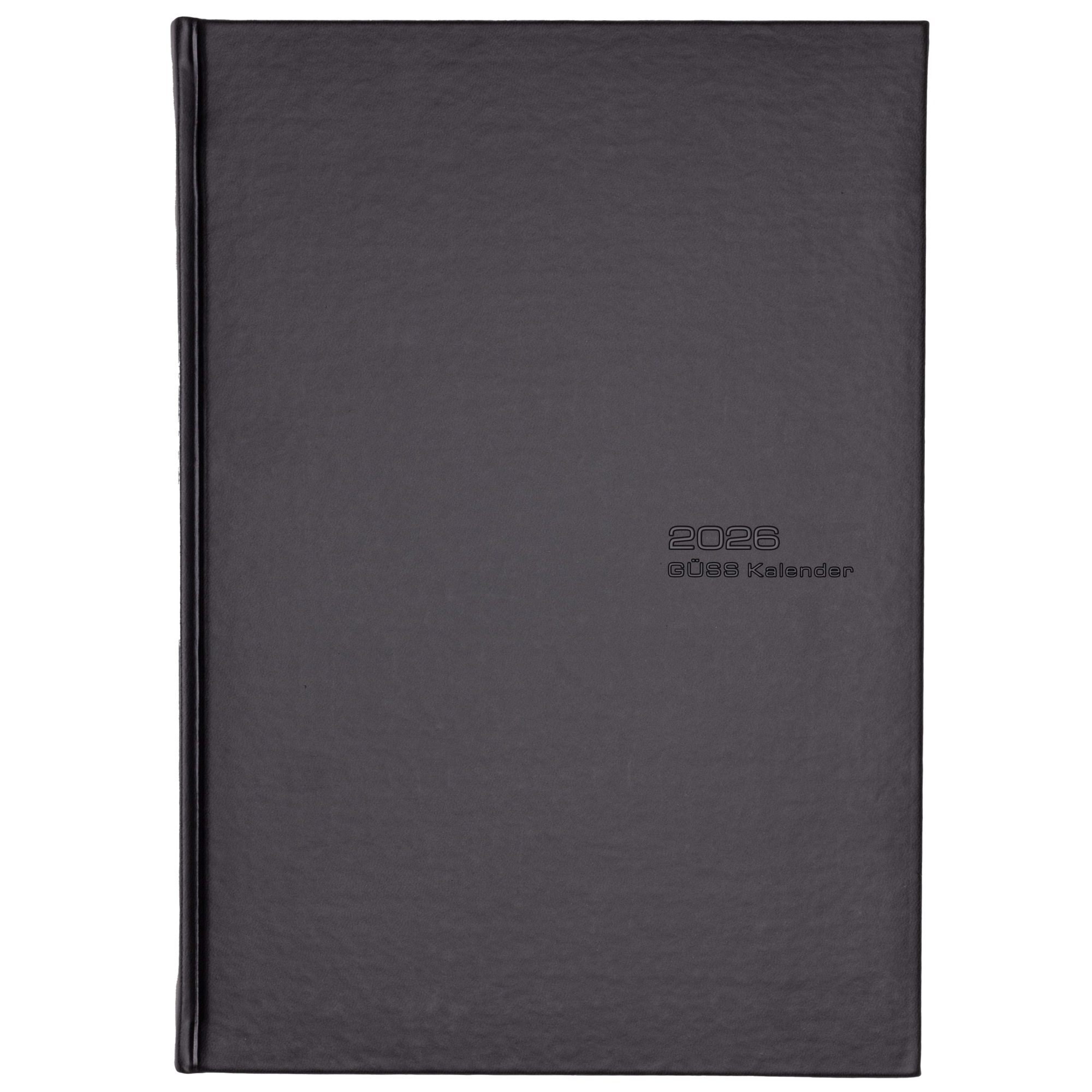 GÜSS® Buchkalender 2026 DIN A4 1 Tag/1 Seite Tucson schwarz