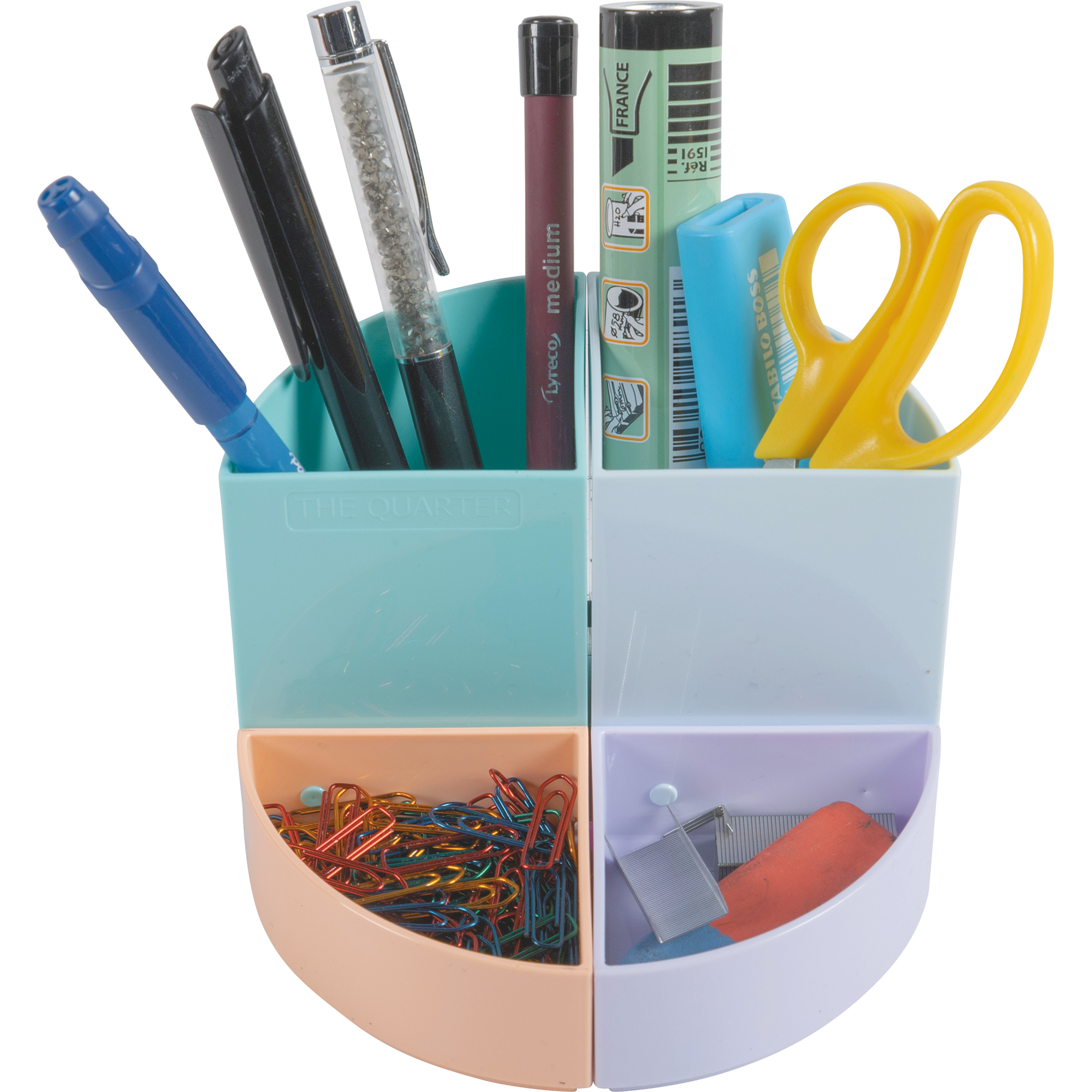 Exacompta Stifteköcher The Quarter Aquarel 12 x 8,3 cm (Ø x H) Polystyrol farbig sortiert