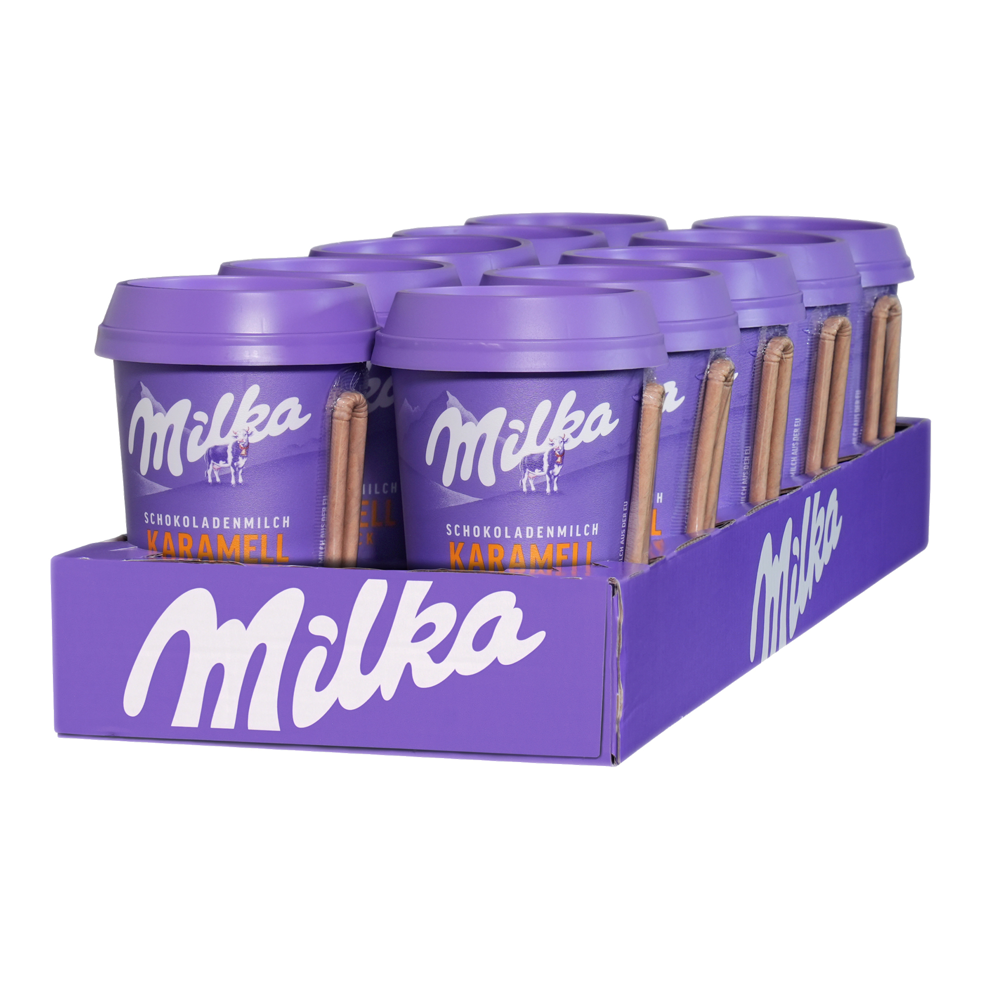 Milka Milchmischgetränk Karamell 10 x 220 ml/Pack.