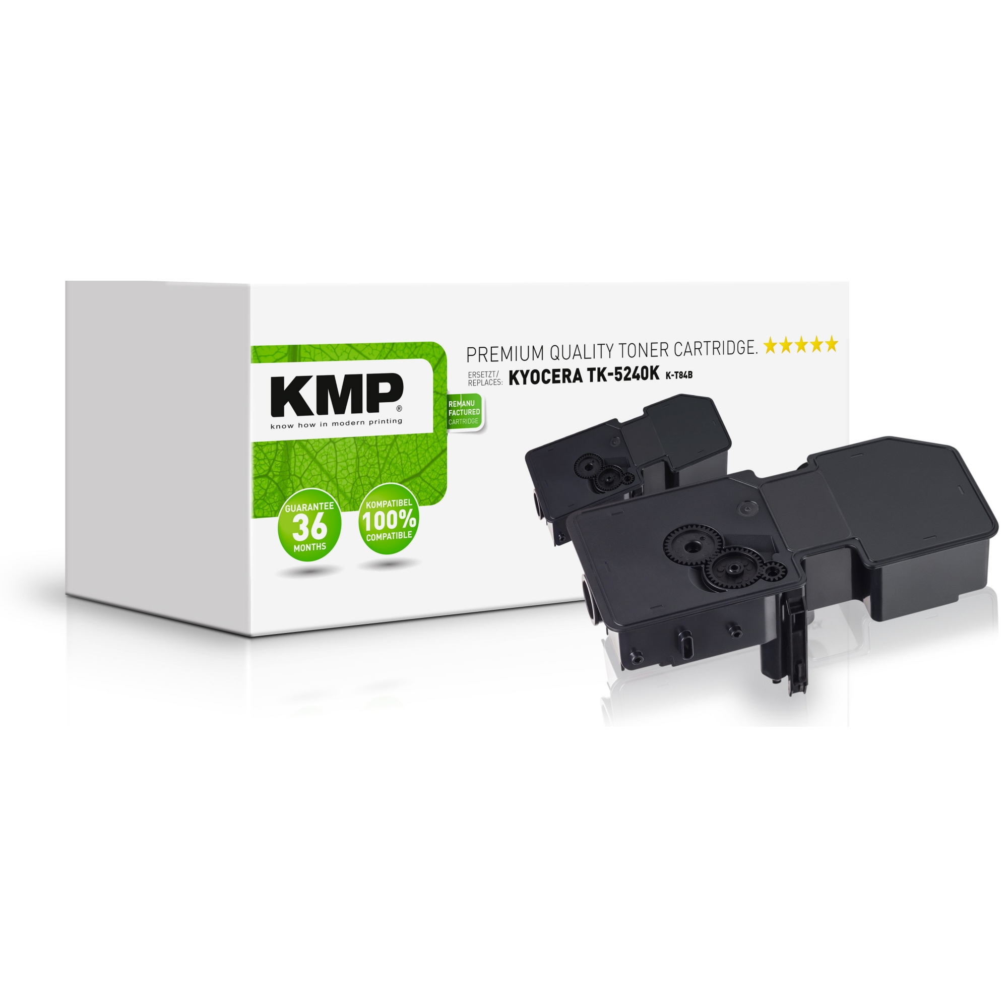 KMP Toner kein Originalzubehör Kompatibel mit: KYOCERA TK-5240K K-T84B ca. 4.000 Seiten schwarz