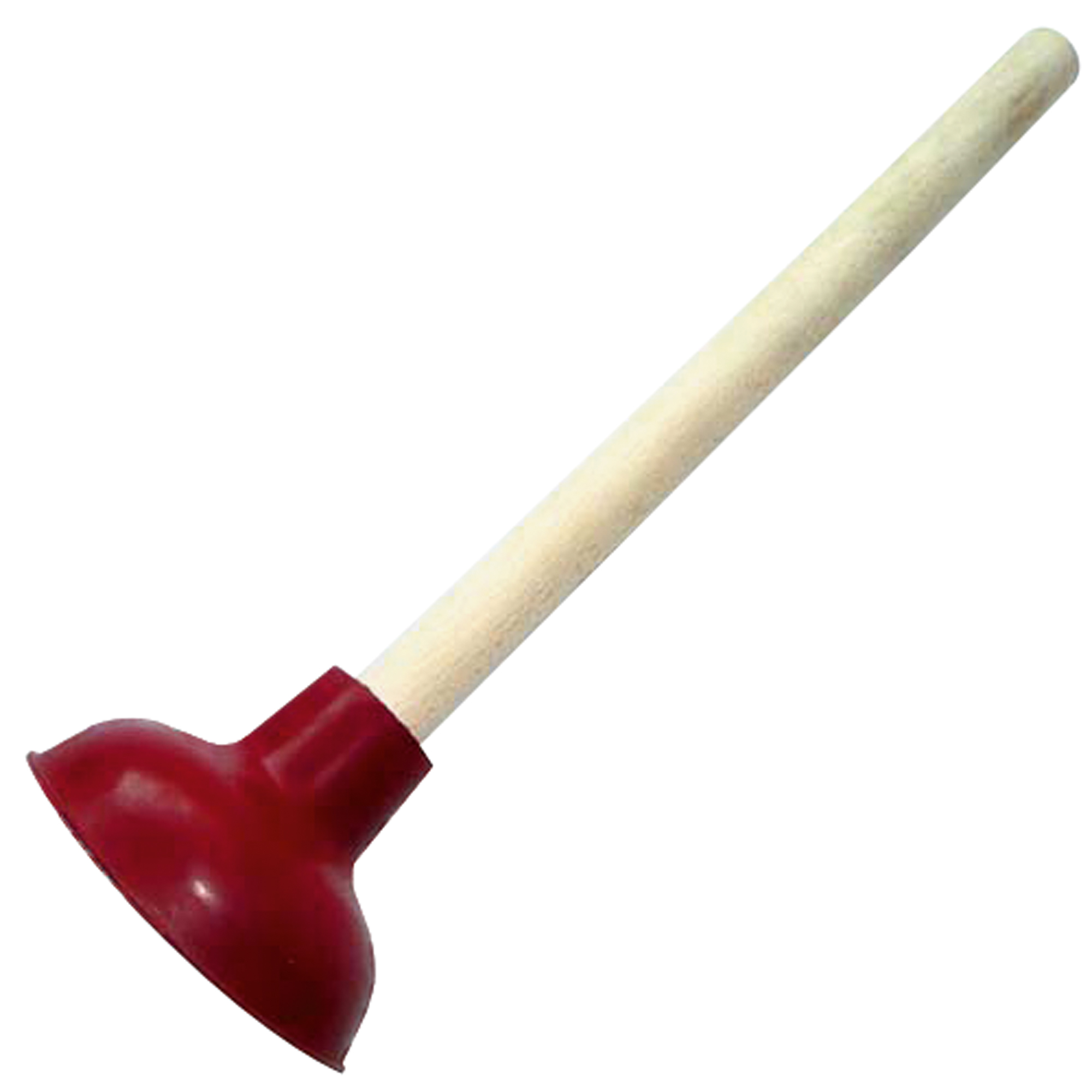 Pümpel 13,7 x 41 cm (Ø x L) Gummi/Holz rot