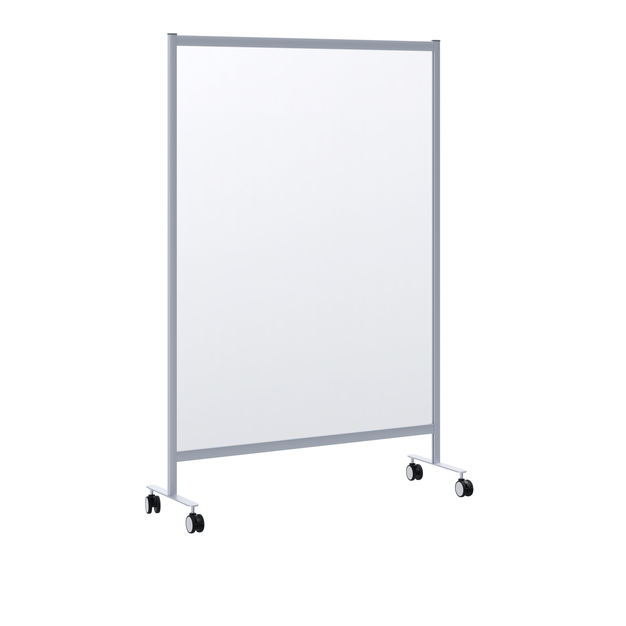 Paperflow Trennwand Mobil 120 x 180 x 39 cm (B x H x T) Acrylglas transparent
