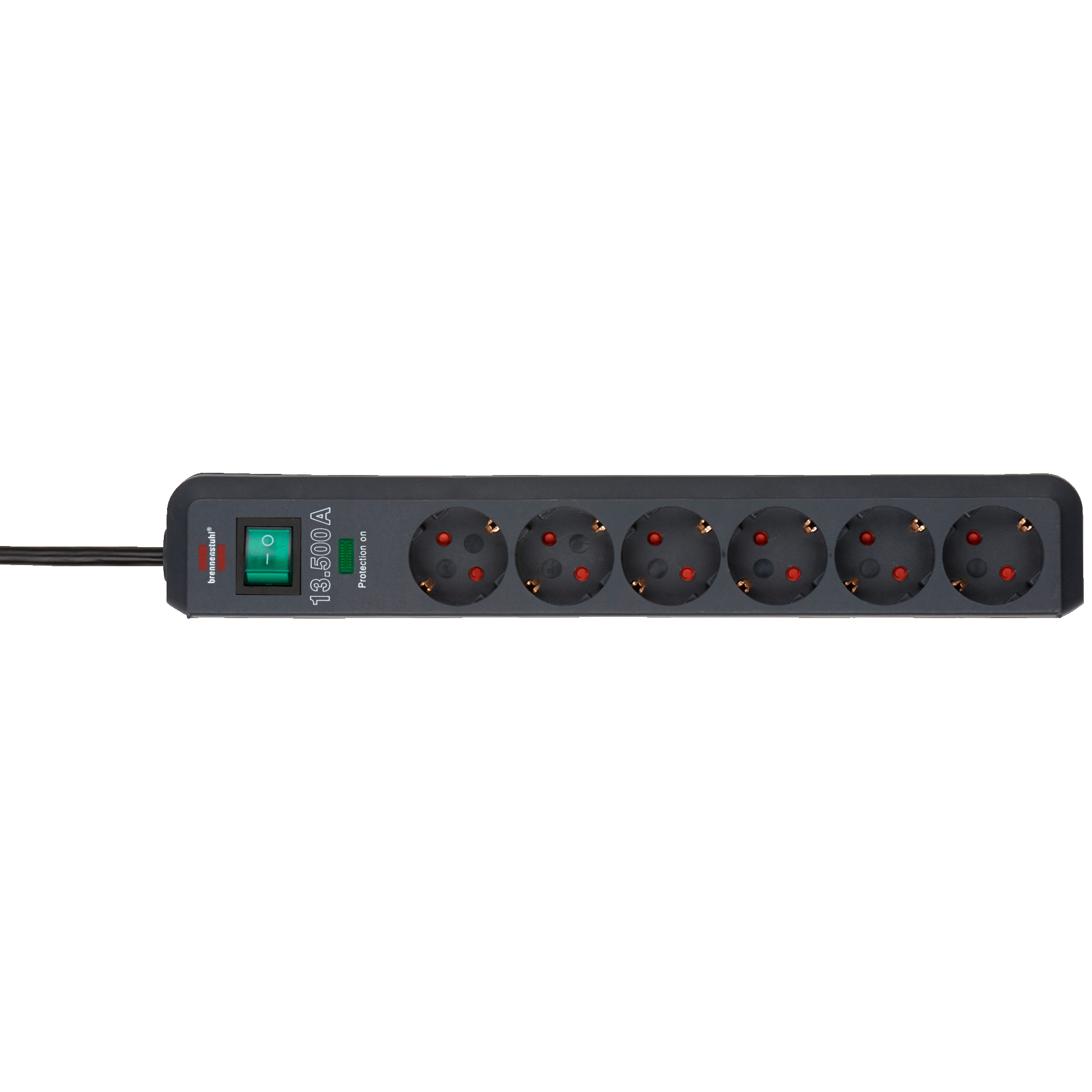 brennenstuhl® Steckdosenleiste Eco-Line 6 Steckdosen anthrazit