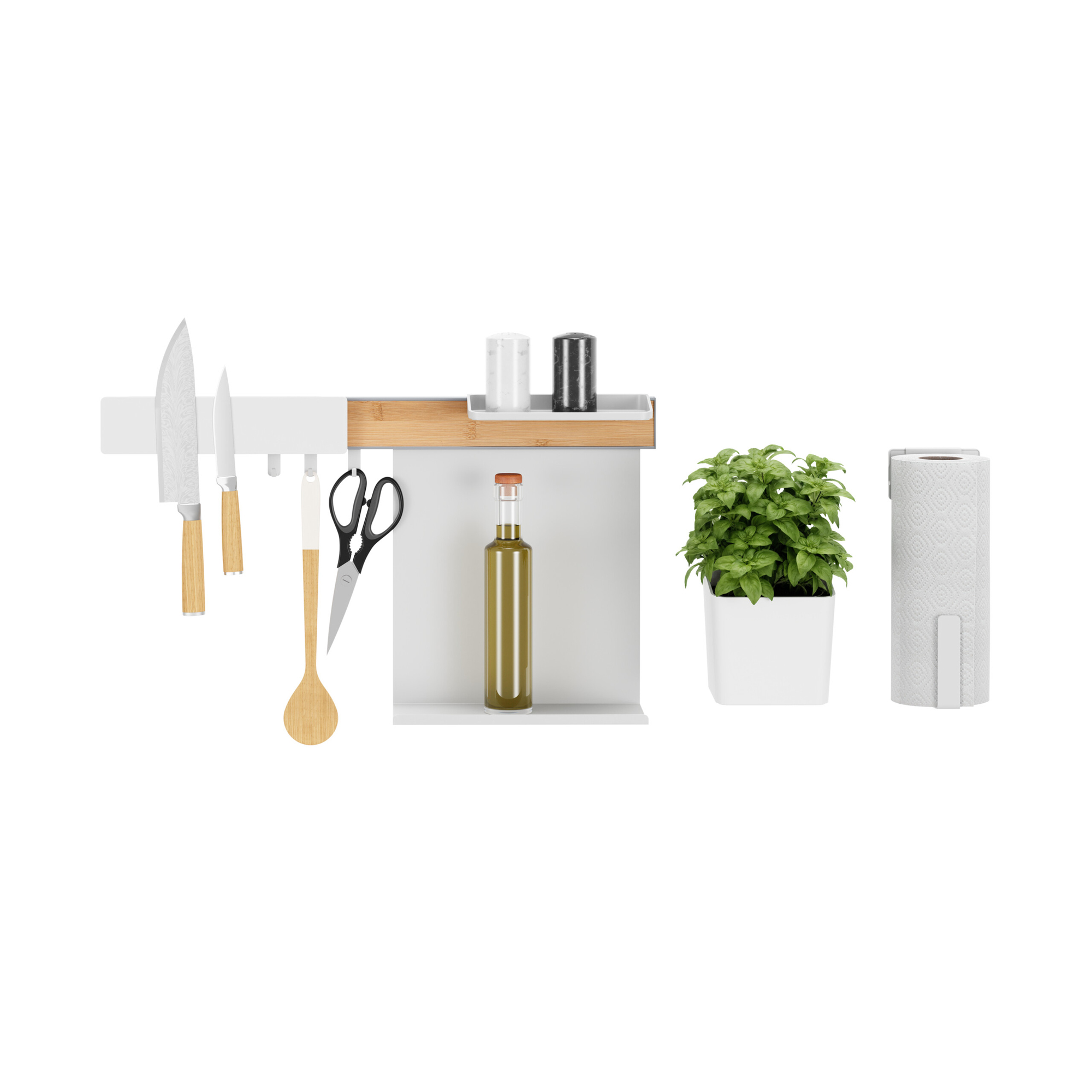 tesa® Küchenorganizer Kombi Set L 86,5 x 34 x 14 cm (B x H x T)