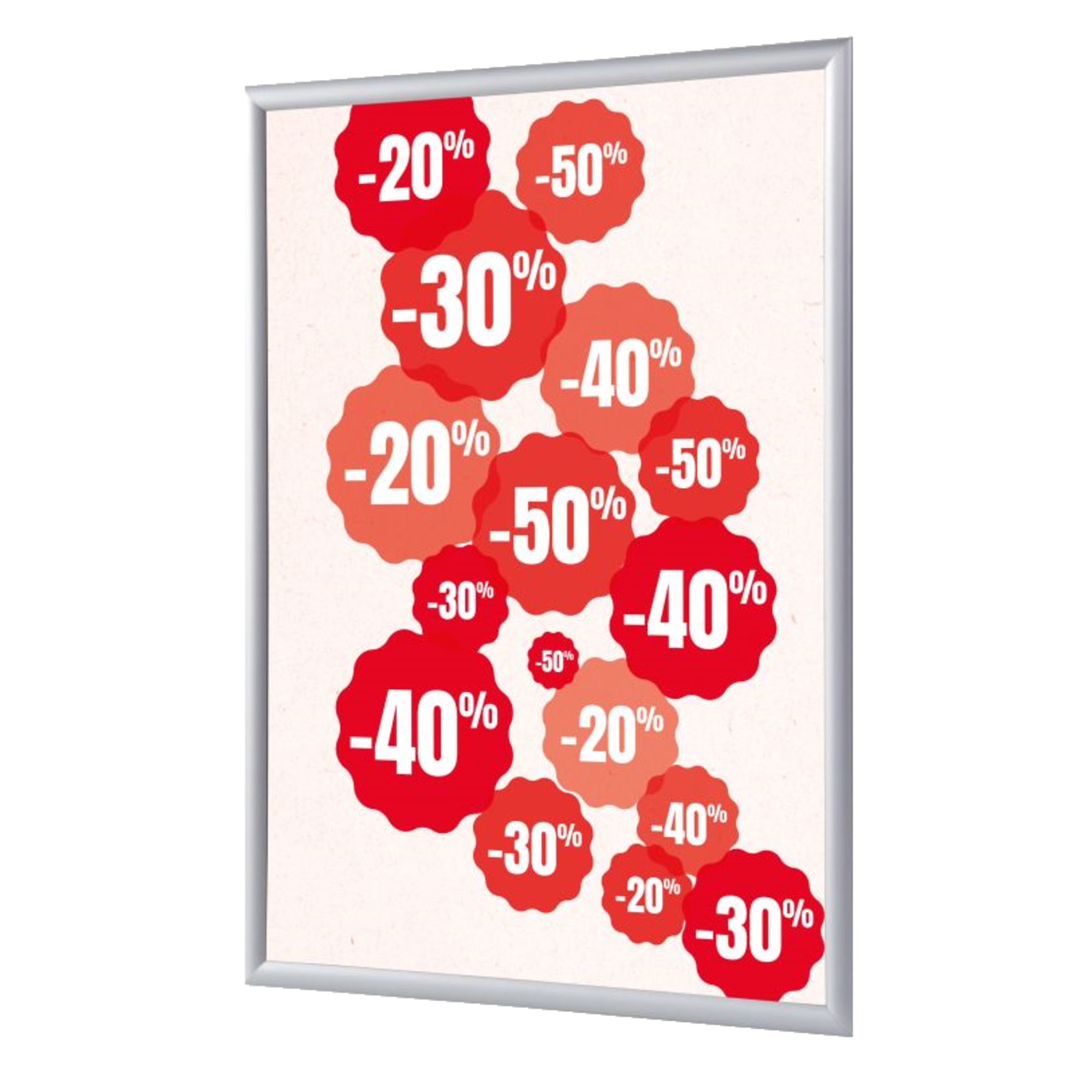Showdown® Displays Bilderwechselrahmen 24,1 x 32,8 x 1,1 cm (B x H x T) DIN A2 Aluminium, eloxiert grau