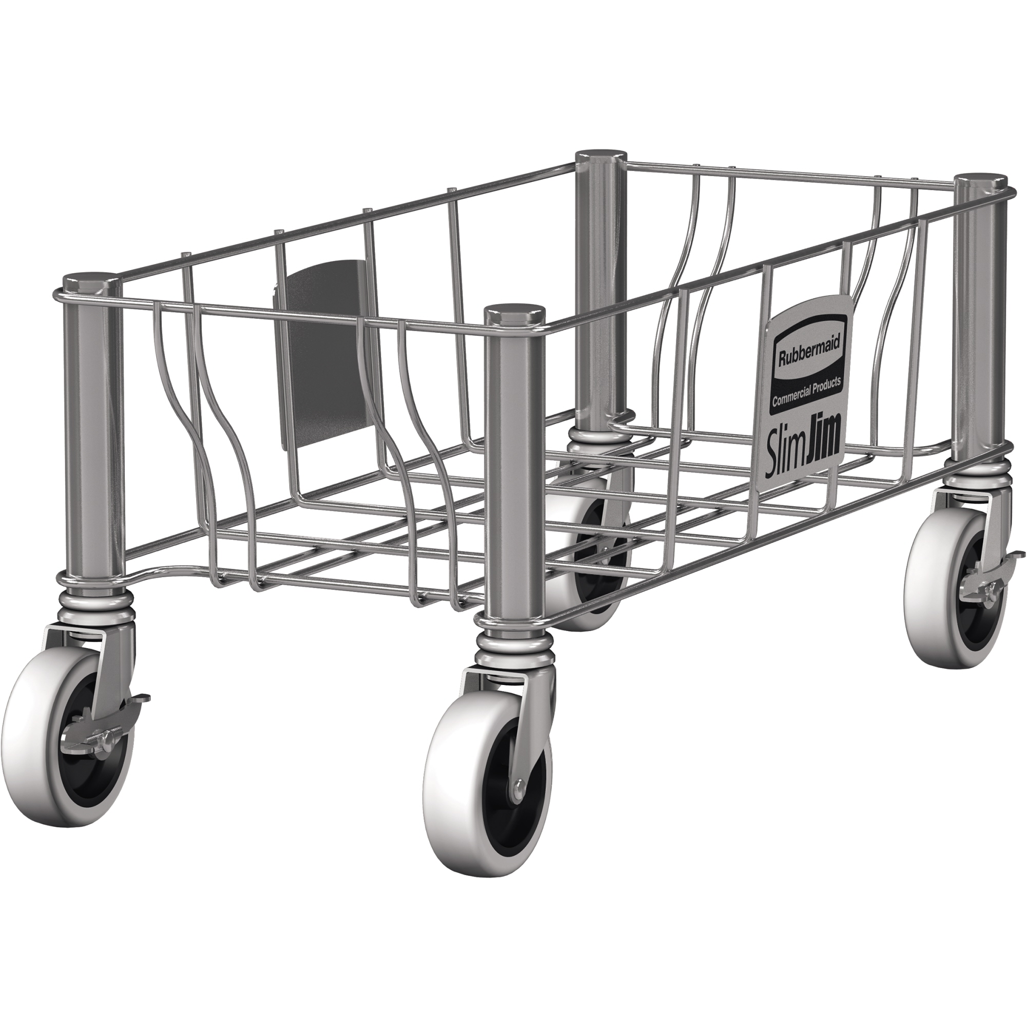 Rubbermaid Transportroller Slim Jim Abfalleimer SLIM JIM® 2026721, 2026725, 2026726 16,48 x 41,94 cm (B x H) Edelstahl silber
