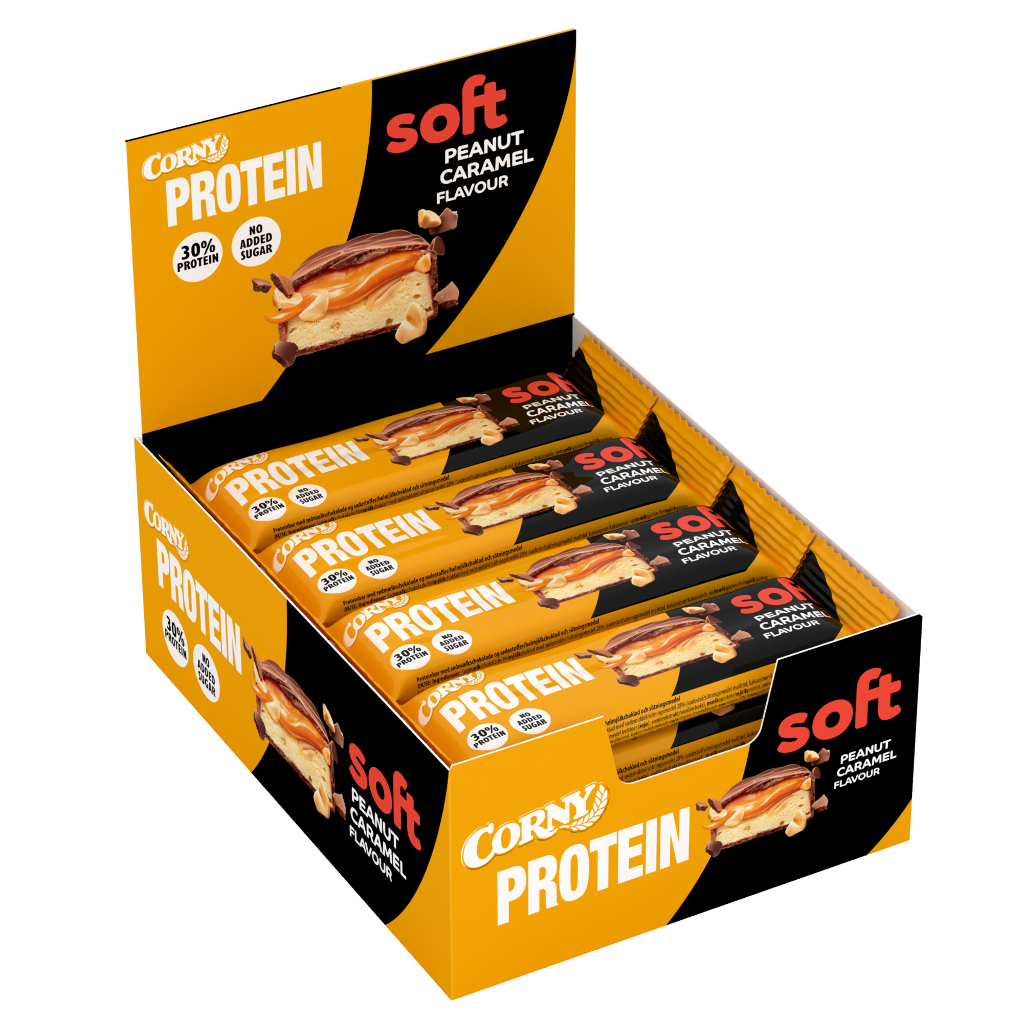 Corny Proteinriegel soft Peanut Caramel 12 x 45 g/Pack.