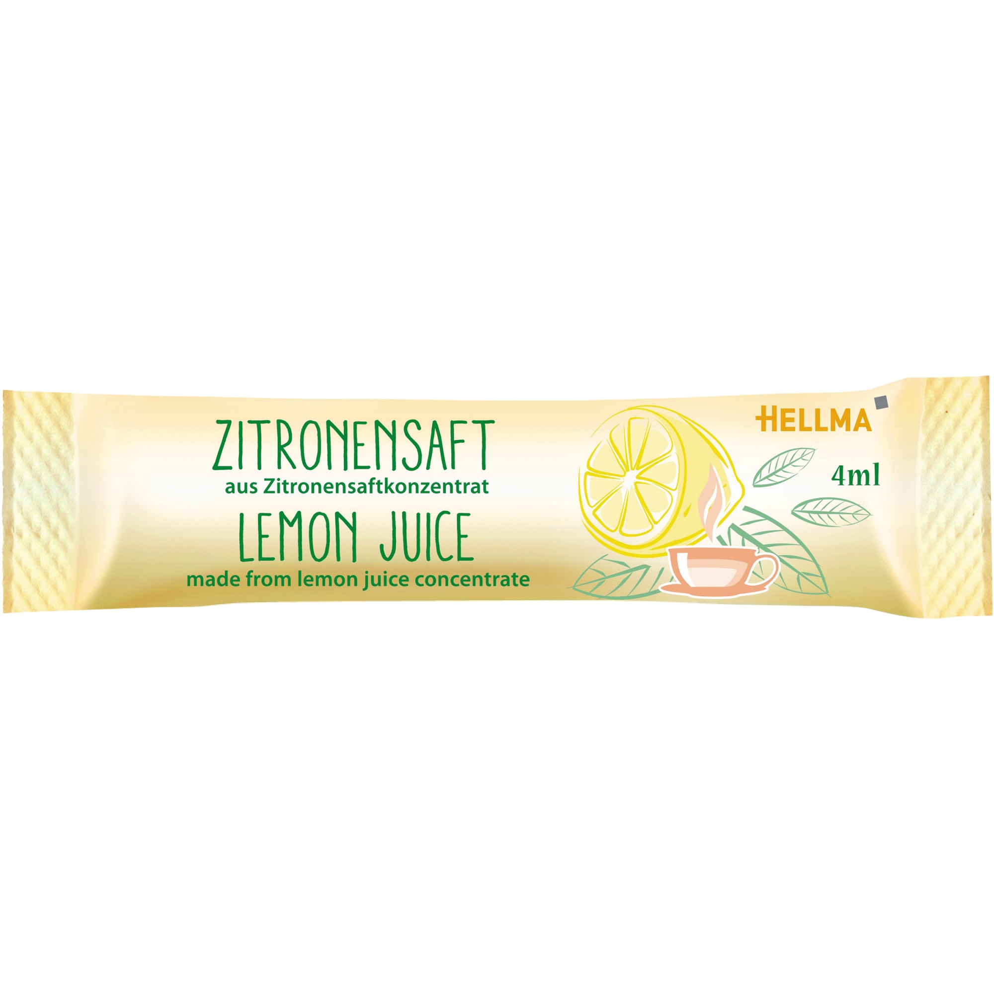 Hellma Zitronensaft Stick 100 x 4 ml/Pack.